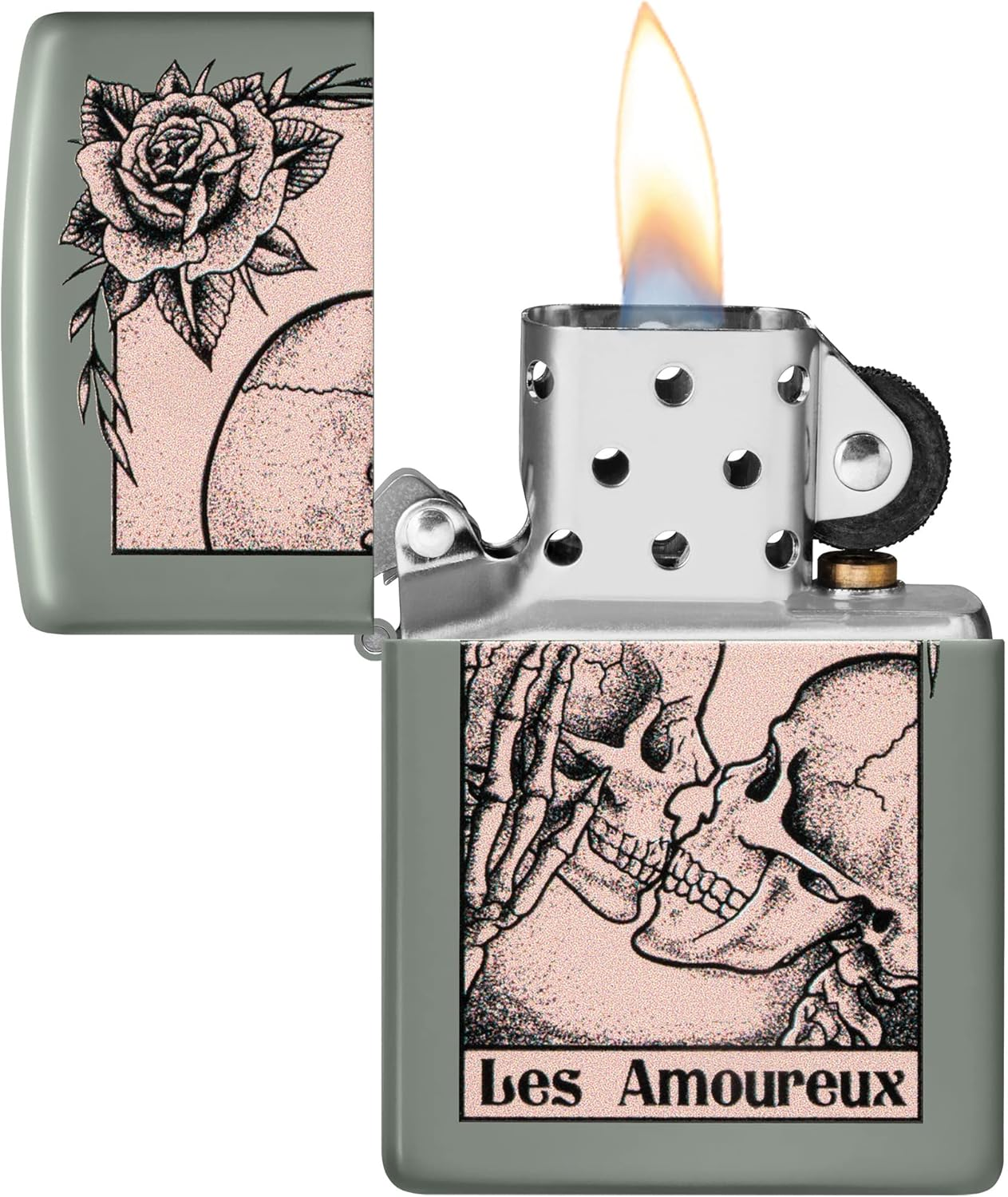 Zippo Death Kiss Design Lighter image number 1
