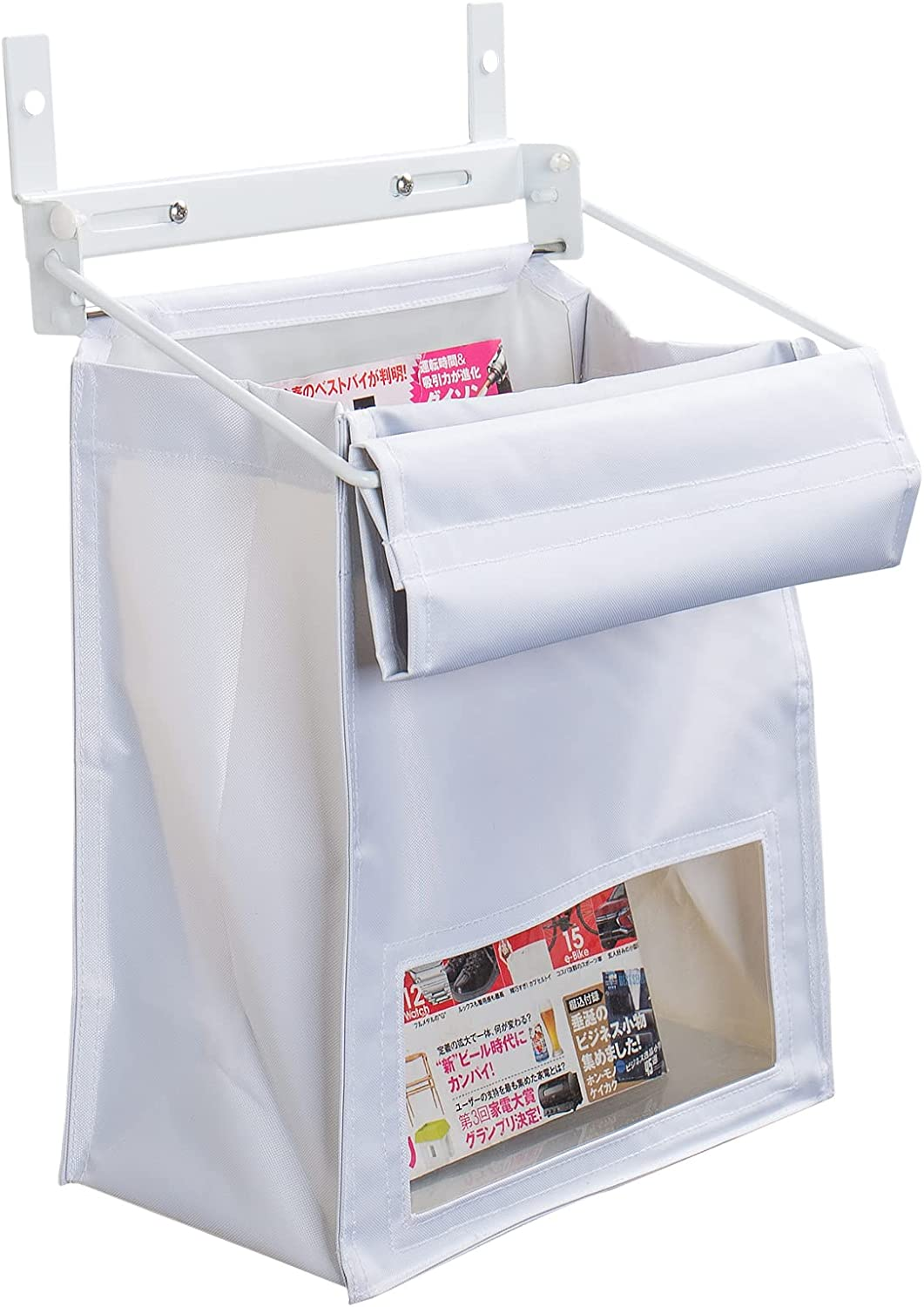 Indoor Wall Mount Mail Catcher Bag Door Slot Post Box Basket Mail Boxes Organizer Security White image number 3