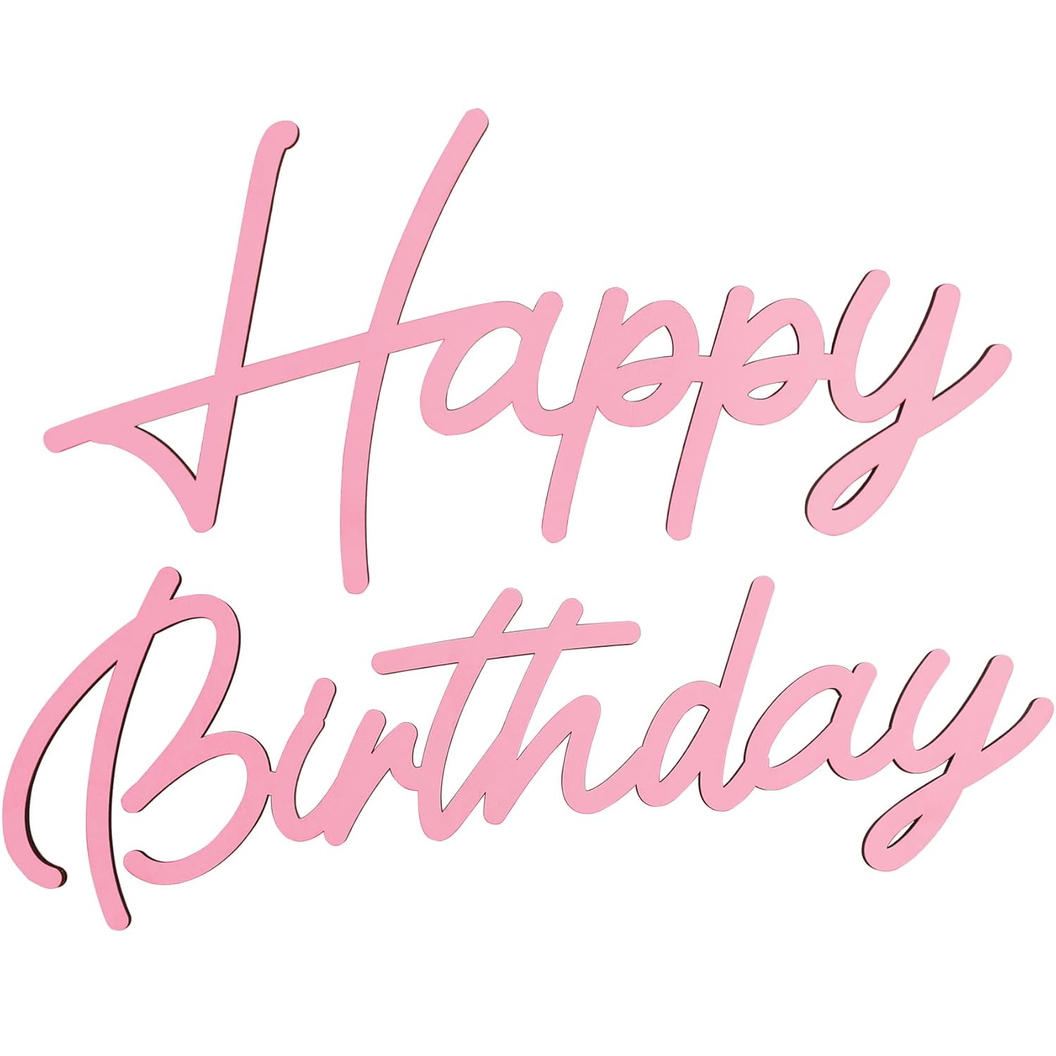 Happy Birthday Wooden Sign with Gold Painted Cutout Wooden Happy Birthday Letters Sign Vintage Rustic Party Decoration Backdrop Wall Photo Prop（Gold）