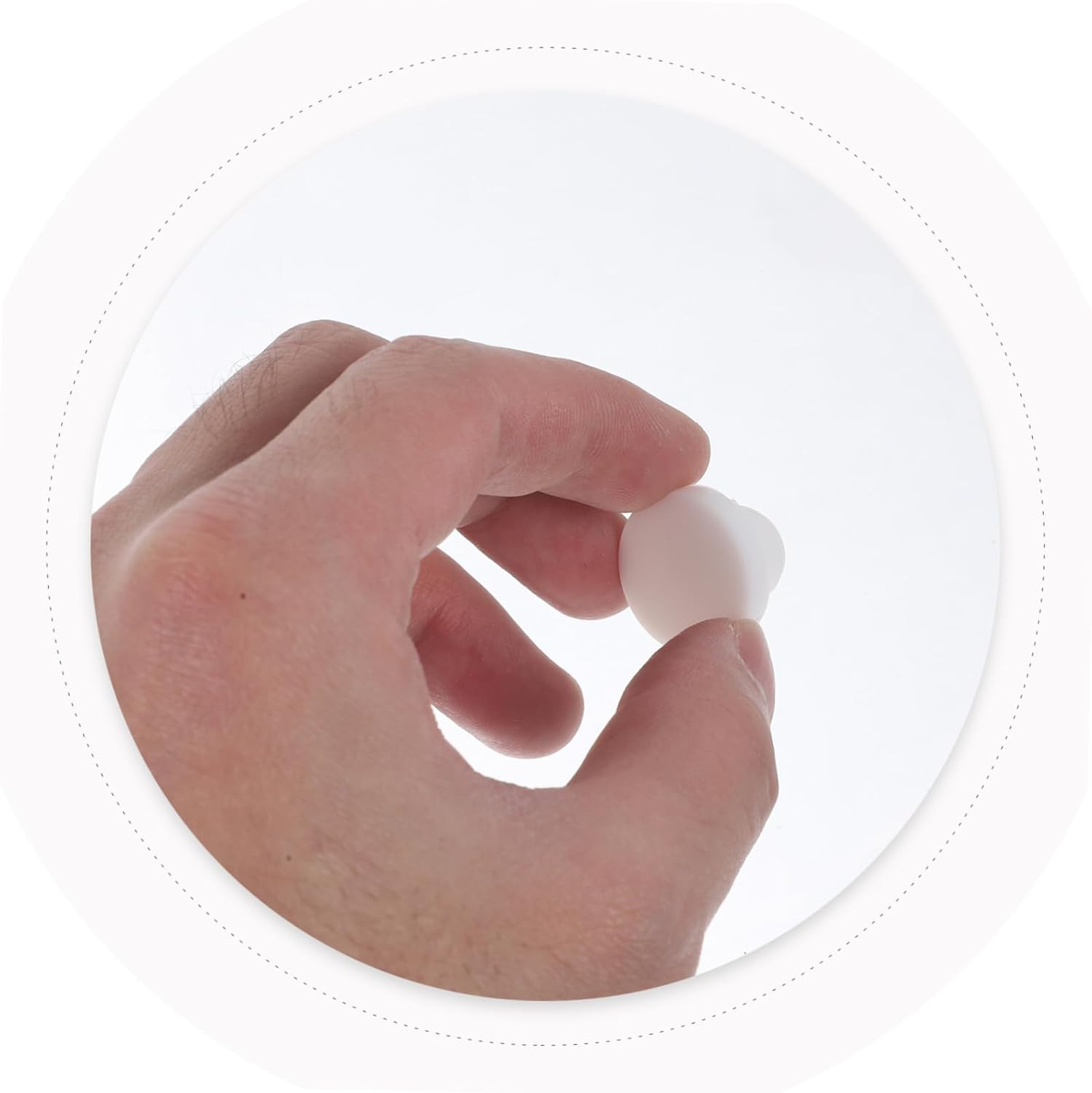 Gatuida Plant Pot 10Pcs Silicone Stopper Reusable Solid Plug Bulk Sealing Stopper Silicone Plugs Solid Flower Pot Solid Stopper Plugs S12 Silica Gel White Replace Bottle image number 2