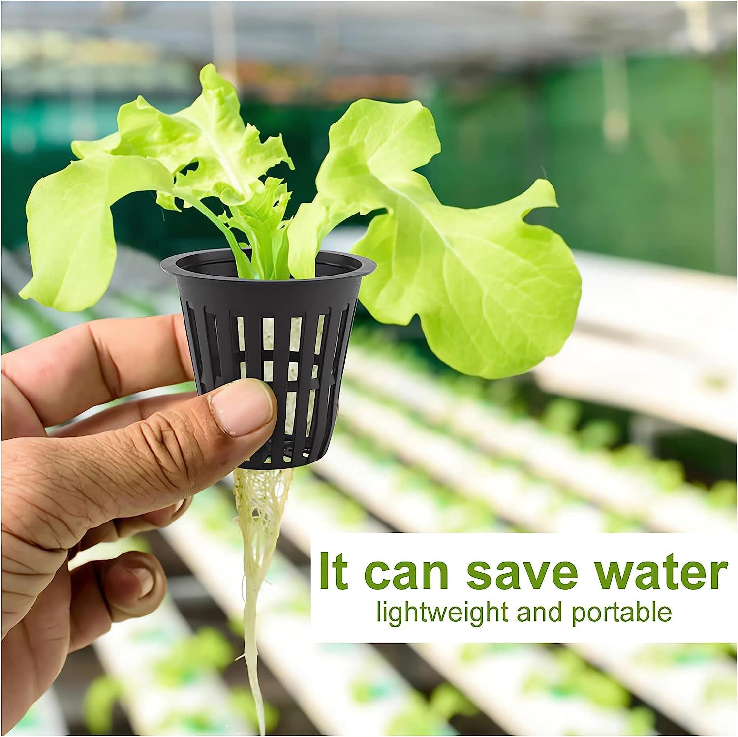 100 Pack Garden Slotted Mesh Net Cups, 2" round Hydroponic Net Pots Cups, Wide Lip Bucket Basket for Hydroponics for Hydroponics & Aquaponics, Indoor and Outdoor Plant Growth, Multi-Purpose image number 1