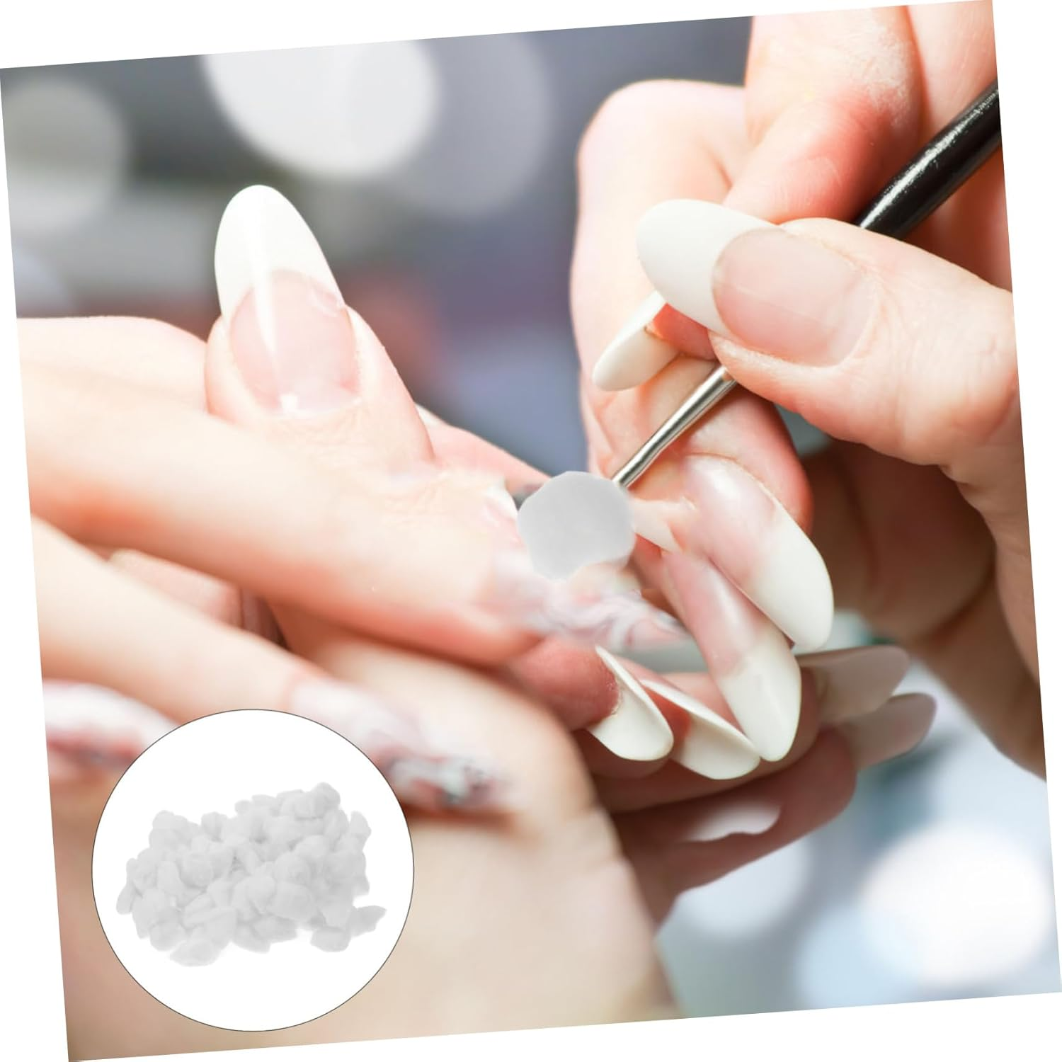 Mikinona 500G Mini Cotton Balls for Nail Gel Cleaning Multi-Function Cotton Balls for Spas and Salons image number 2