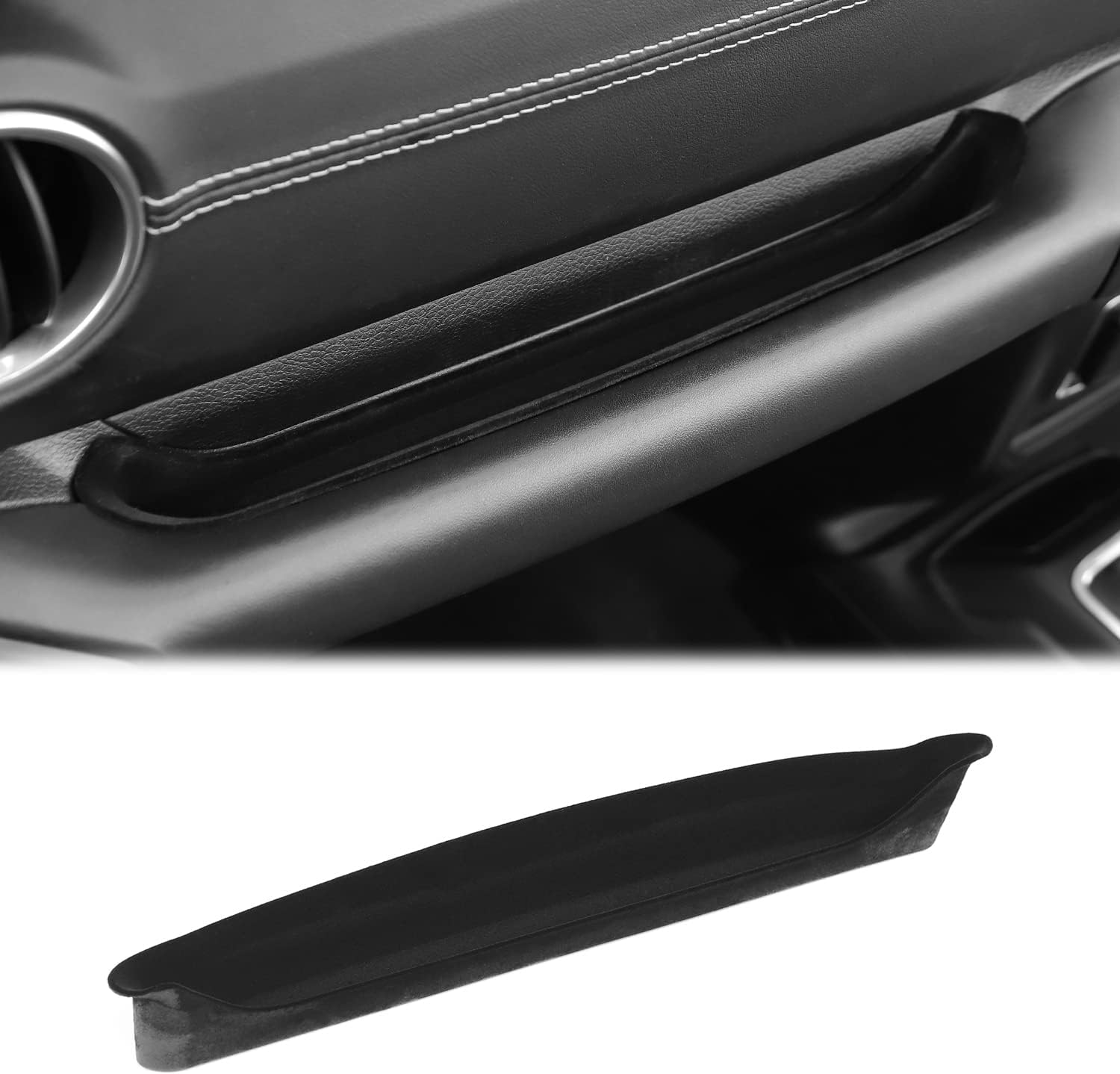 Voodonala for Jeep JL JT Grabtray Passenger Storage Tray Organizer Co-Pilot Grab Handle Box Bin Assistant Handle Compartment for 2018-2023+Jeep Wrangler JL JLU 2/4 Door Gladiator JT Fiber Fluff