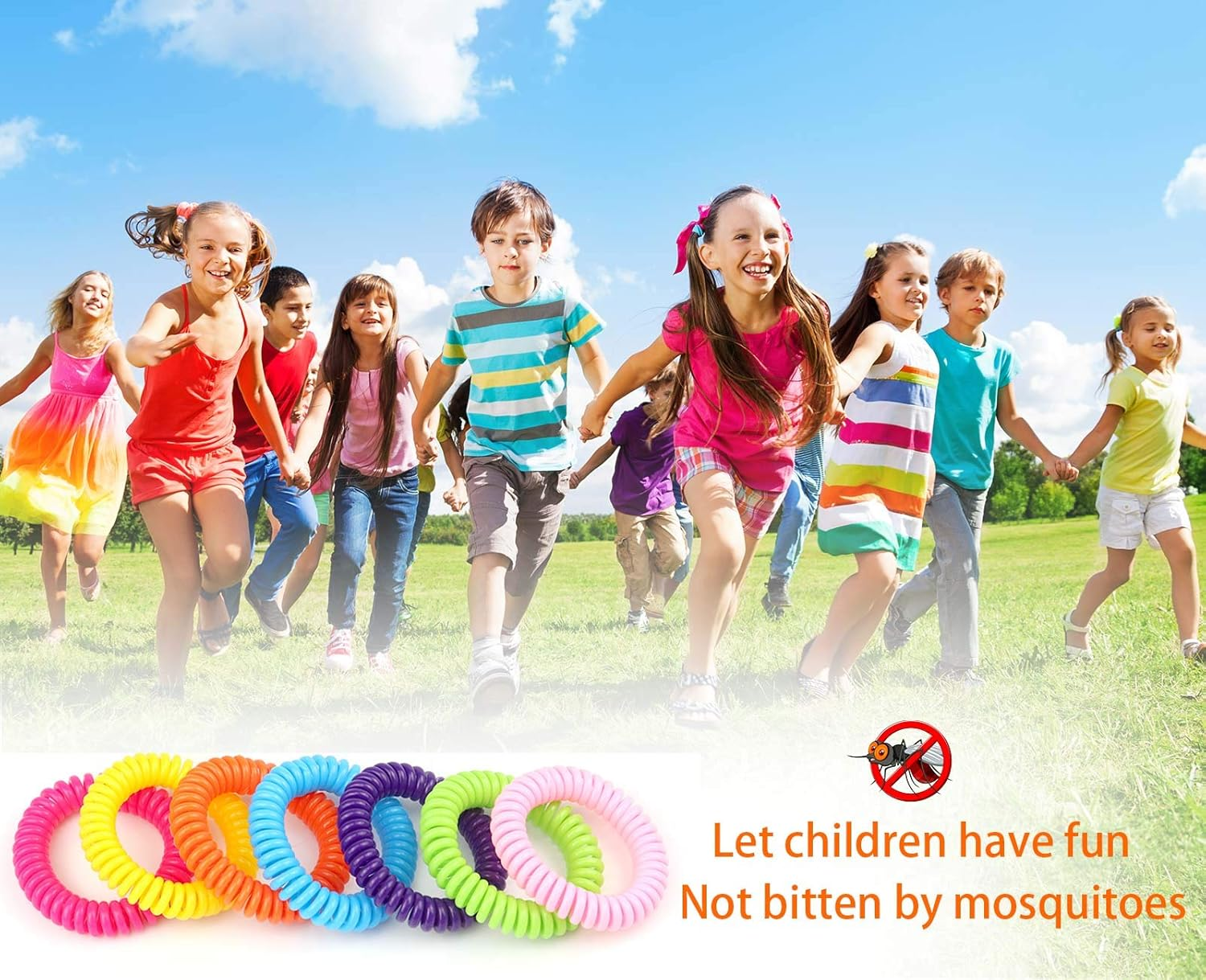 20 Pack Mosquito Bracelets, Deet-Free Waterproof Mosquito Bands, 20 Individually Packed Bands 1 image number 5