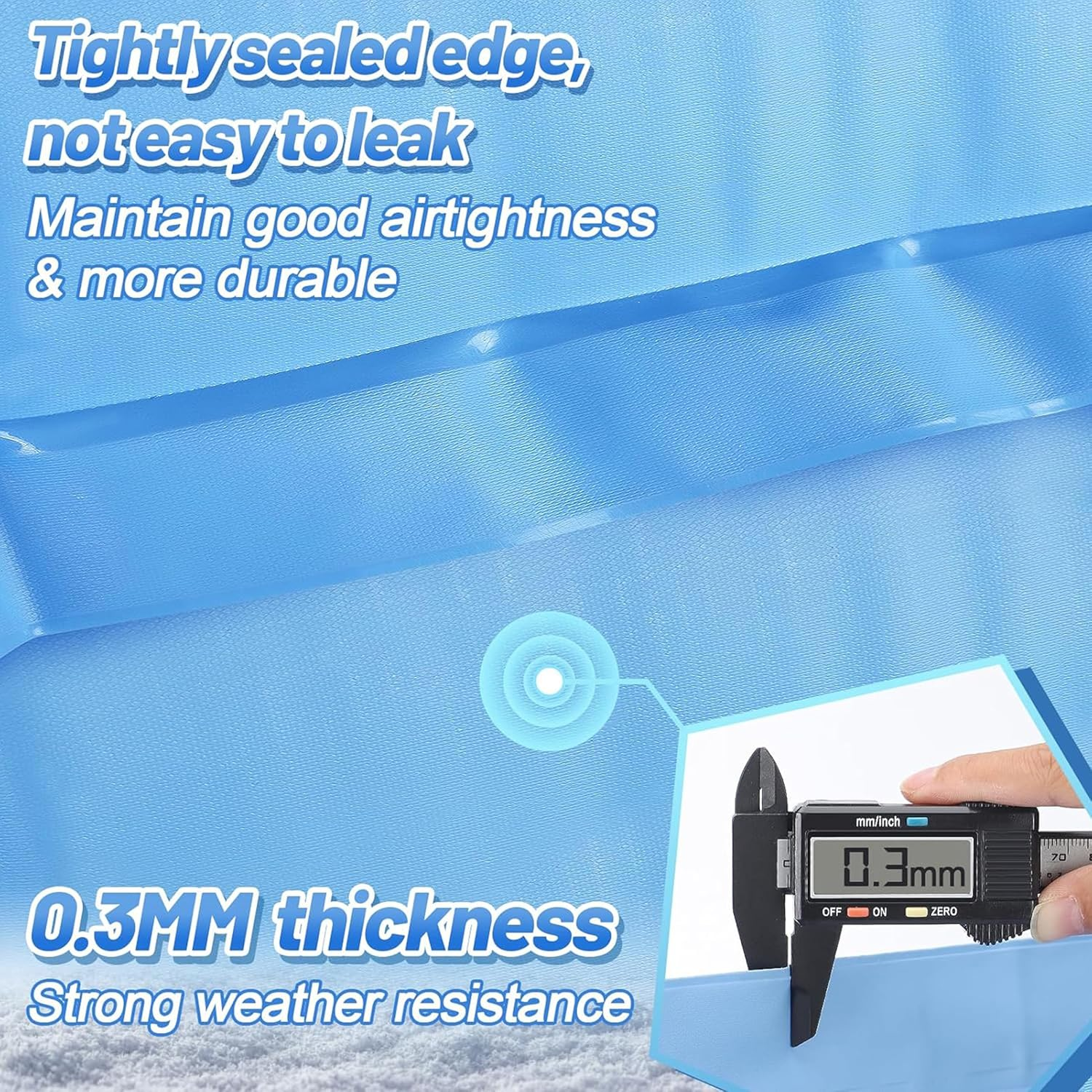 Dome Patio Furniture Cover Airbag,Reusable Patio Table Cover Air Pillow,Inflatable Airbag for Patio Table Covers,4Ft Dia Air Bag Pillow with 49.5Ft Drawstring,Uv Resistant,Water Resistant