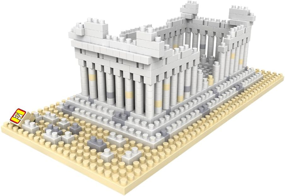 LOZ Building & Construction 9383 Greece Temple Building Blocks (600 Piece) image number 2