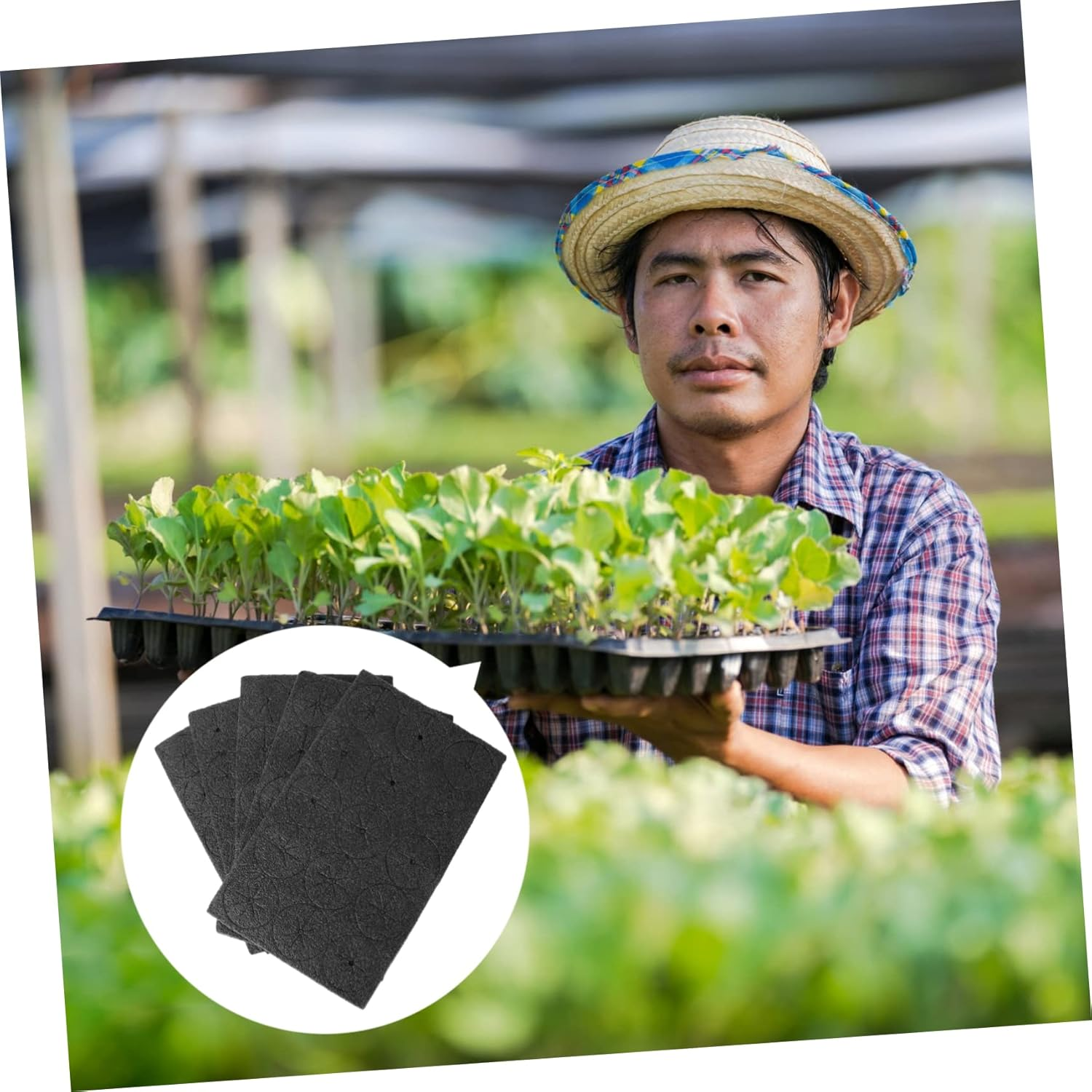 BESPORTBLE 225Pcs Hydroponic Planter Sponge for Vegetable Cultivation Greenhouse Hydroponic Sponge Garden for Home Growing System image number 2