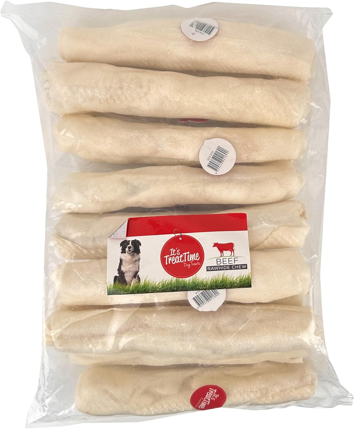 It'S Treat Time Dog Rawhide Retriever Roll White 22Cm (10 Pack) - Long-Lasting Dog Treats, Dental Chews for Dogs, Teeth Cleaning, Tartar Control, Oral Health image number 3