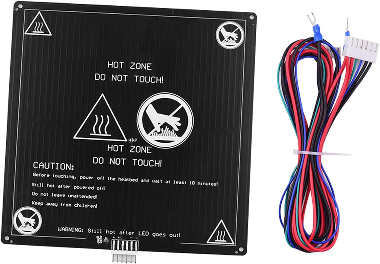 RAYWE Aluminum Heated Bed 12V Hotbed 220 * 220 * 3Mm with Wire Cable Heatbed Platform Kit for Anet A8 A6 3D Printer Parts image number 1