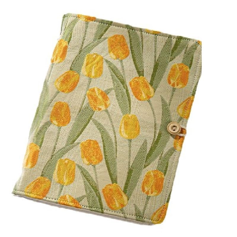 A6 Binder, Embroidered Flower Journal, Refillable Journal, 6 Ring Binder, Journal Cover, Unlined Paper, Sketchbook, Travel Diary for Girl, Budget Binder, Planner Binder (Tulip Flowers) image number 2