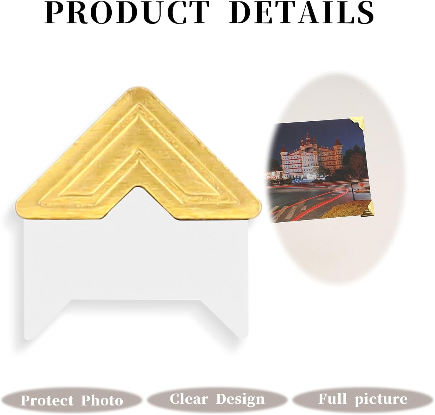 240 Pieces Photo Corners Self Adhesive Picture Corners for Scrapbooking, Photo Mounting Corners for DIY Scrapbook, Album, Journal, 10 Sheets image number 3