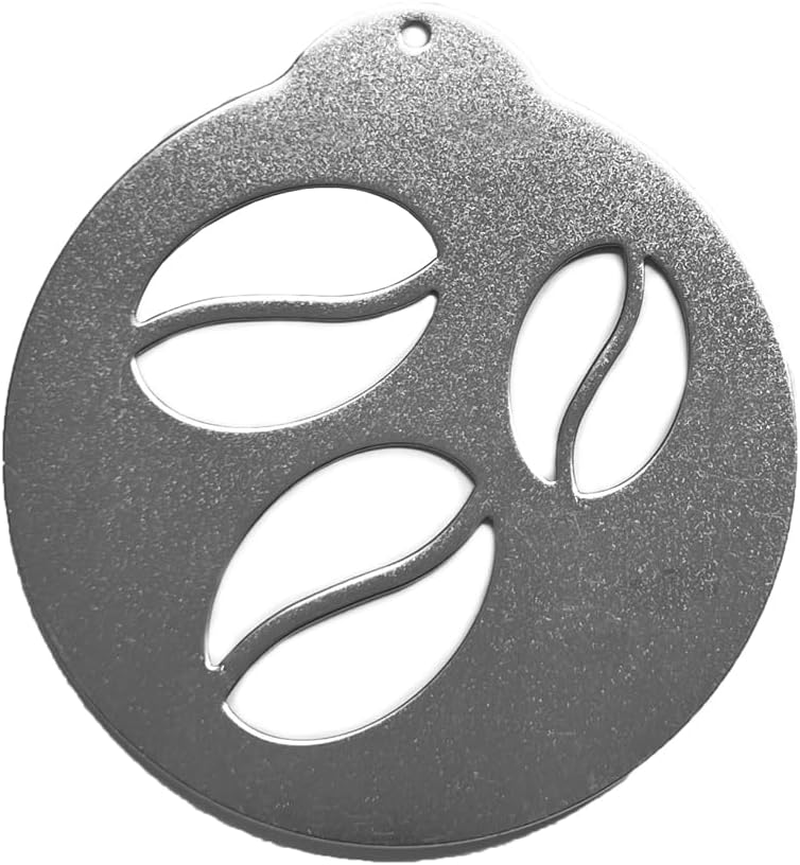 5PCS Stainless Steel Coffee Stencil, Latte Art Stencils Kit for Coffee Decorations, Foam Barista Templates for Decorating Oatmeal Cupcake Cake Cappuccino Mousse Hot Chocolate, Valentines Day Coffee Decorations image number 1