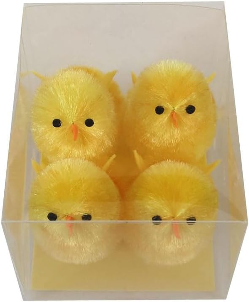 [2PK] LYLAC Easter Chenille Chick 4Pk 6Cm