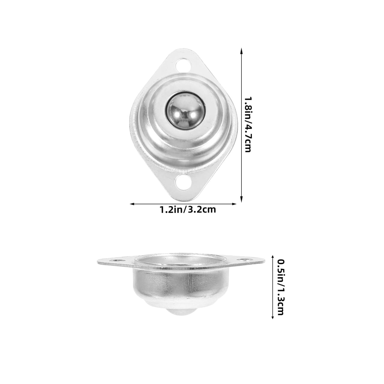 Castor Wheels: 12Pcs Mini Swivel Casters for Small Appliances Carbon Steel Bearings Low Noise Office Chair Wheels Smooth Rotation for Furniture and Storage Bins image number 1