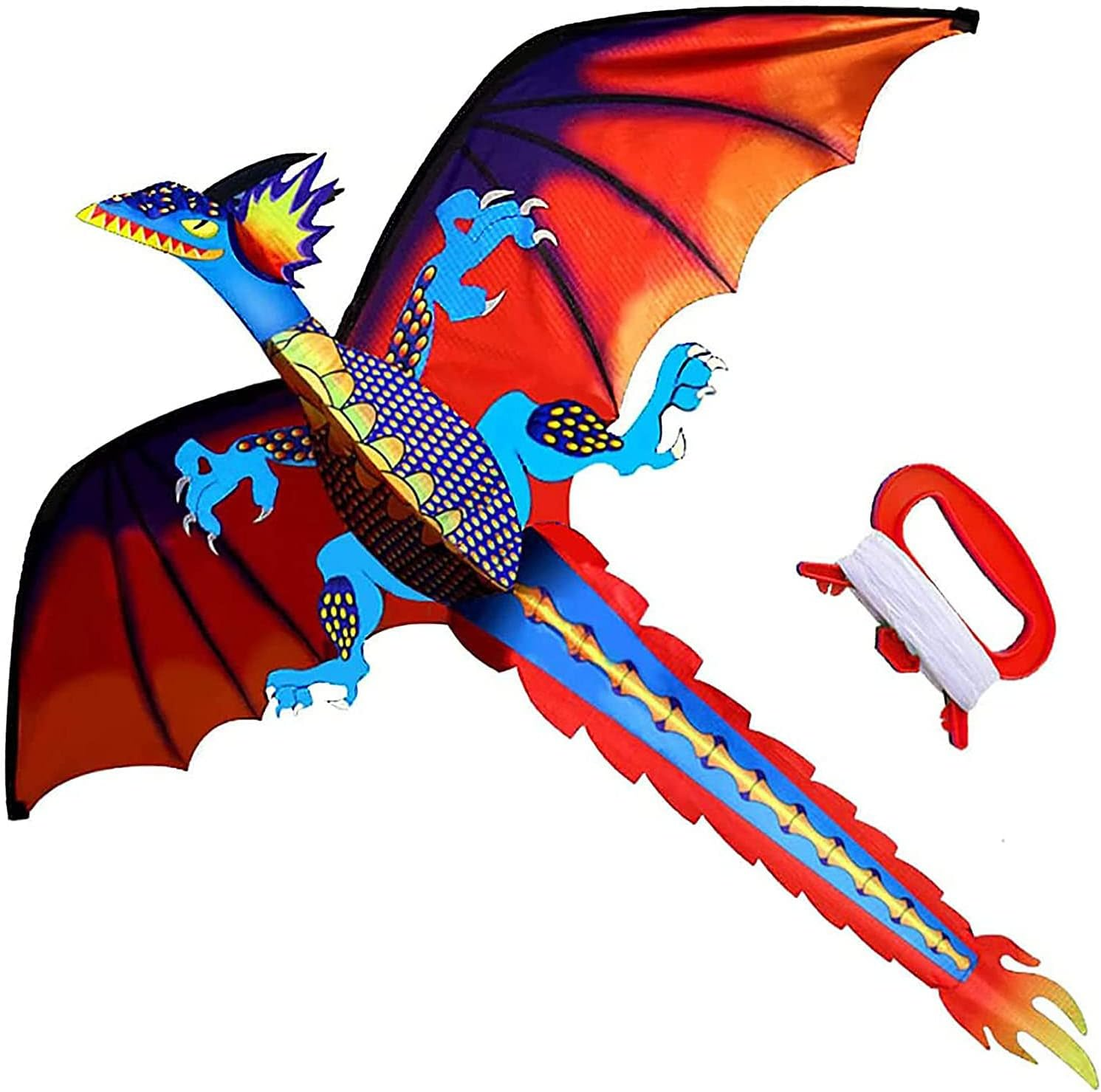 Touch the Sky Huge Dragon Kite-Premium Durable Outdoor Flying Kite, Easy to Fly for Beginner,Perfect for Beach, Park, Birthday Party Activities image number 3