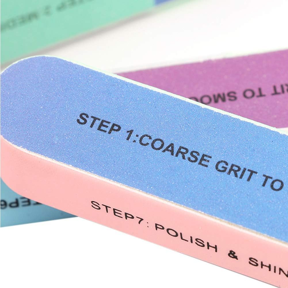 Haofy Multiple Side Nail Art Manicure Tool Grinding Files Buffer Polier, Ideal for Professional Use, Sandstone Material, 12G Weight image number 5