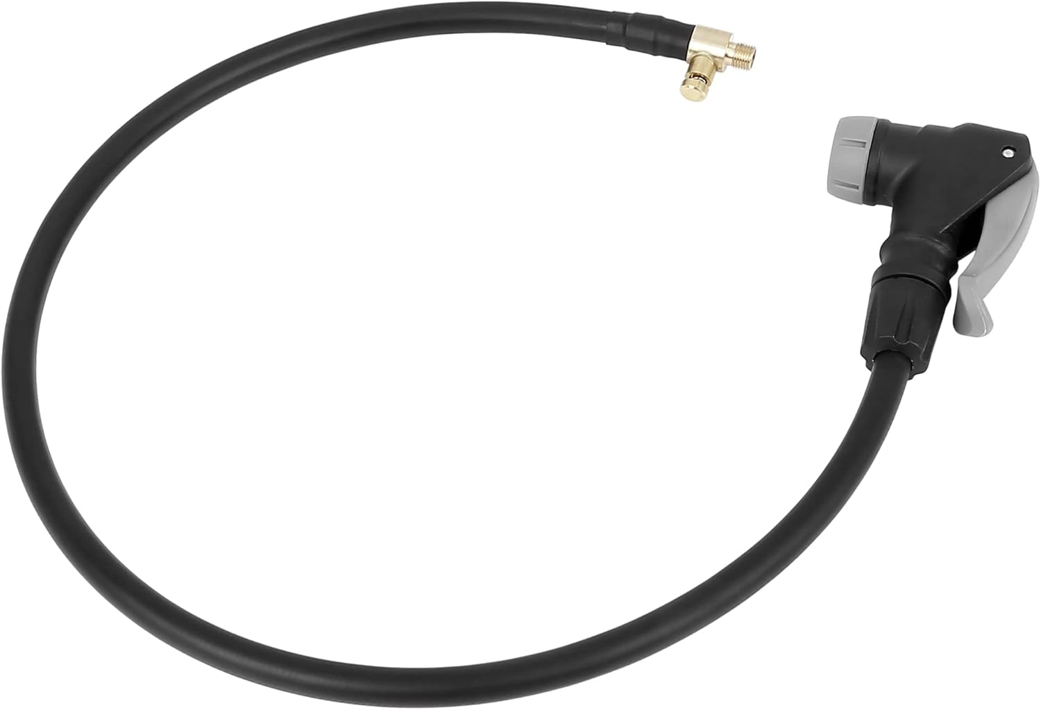 X AUTOHAUX 60Cm M8X0.8 2-In-1 Multifunctional Tire Inflator Hose Adapter Tyre Chuck Inflatable Pump Hose Adapter Pipe Tool for Car Bike Motorcycle image number 2