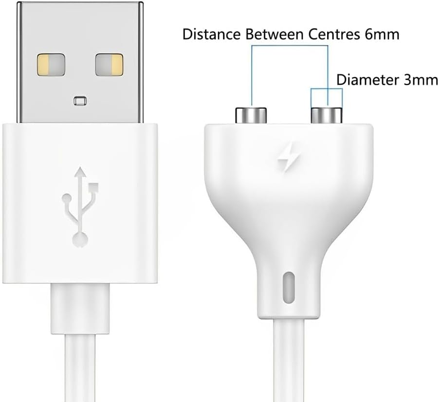 2PCS Magnetic USB DC Charger Cable, 0.8M Charging Cord for Massager, Electric Toothbrushes,Kids Watche, Cleanser