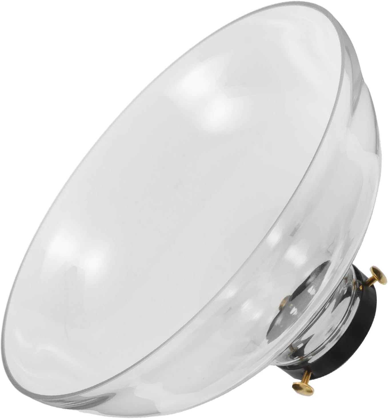 MERRYHAPY Glass Lampshade: Funnel Shape Decorative Light Shade - Transparent Glass Lampshade Replacement for Dining Room - Fits for E26/E27 Lighting Fixture image number 3