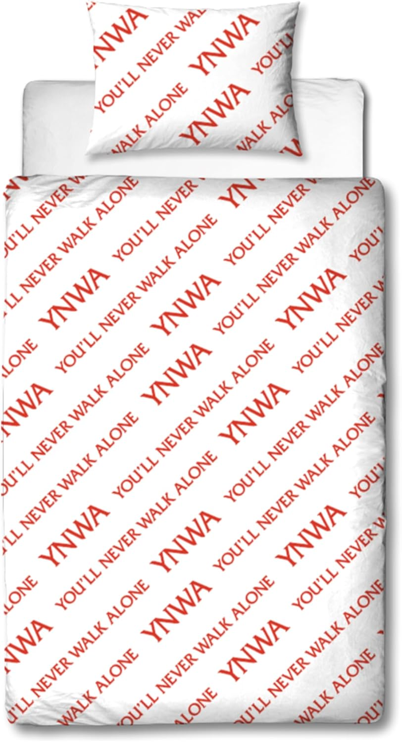 Liverpool FC Character World Official Single Duvet Cover Set, Tone Design | Red Reversible 2 Sided Football Bedding Cover Official Merchandise Including Matching Pillow Case image number 5