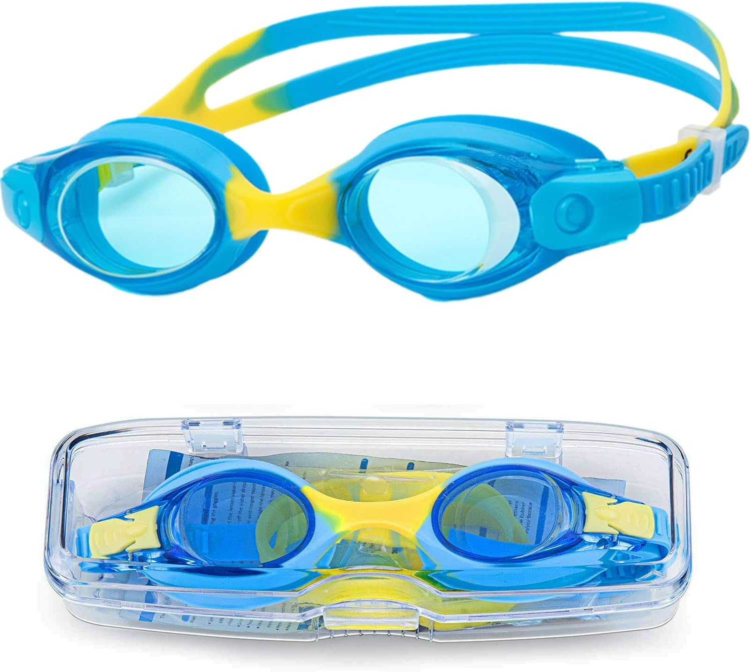 Kids Swimming Goggles anti Fog Kids-Goggles No Leaking Water Pool Goggles,Adjustable Toddler Swim Goggles with UV Protection,Clear Vision Swimming Goggles for Boys Girls Youth Kids
