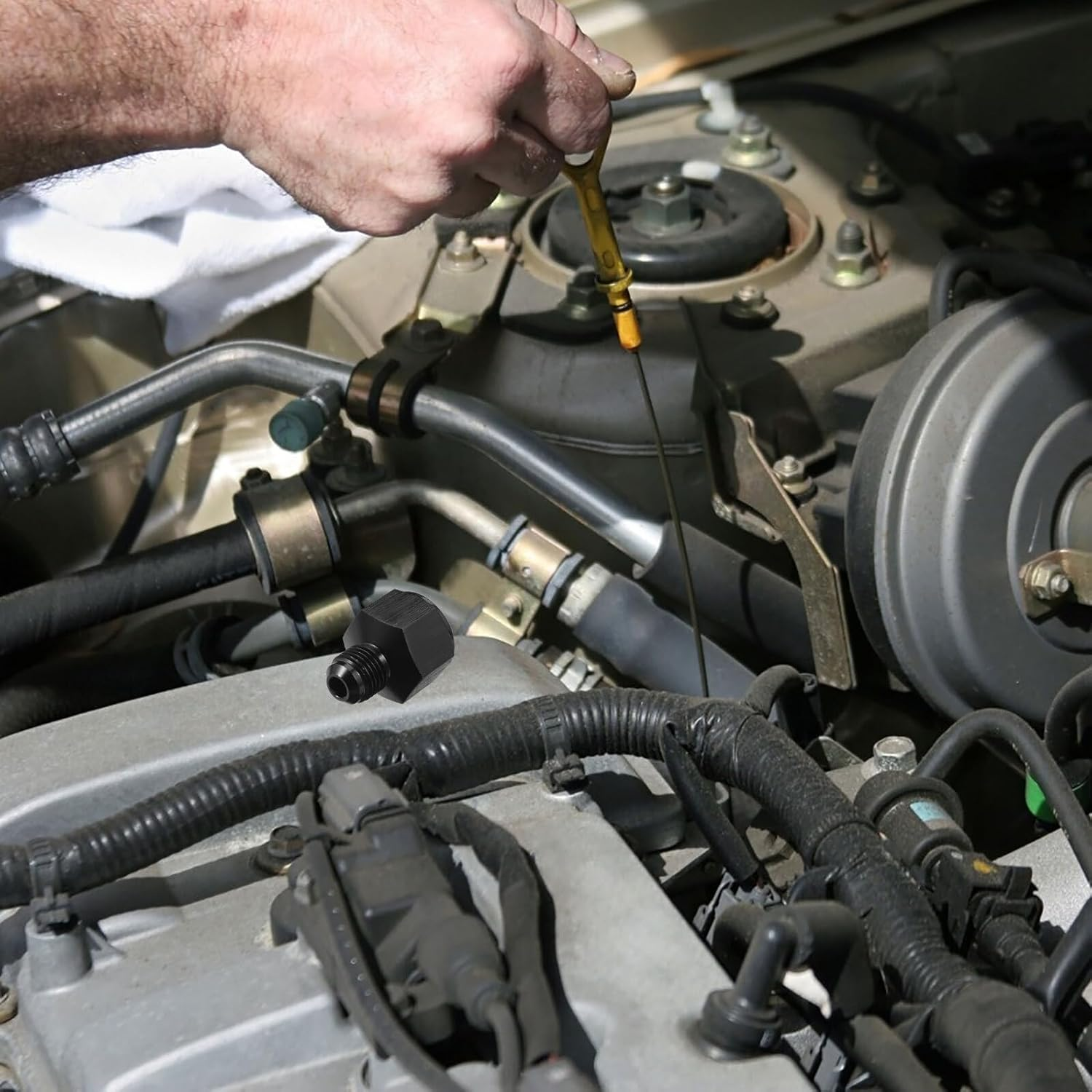 Flare Reducer Hose Adapter Female to Male Straight Fitting Car Connector for Fuel Line Easy Installation and Precise Fit for Automotive Hose Fittings