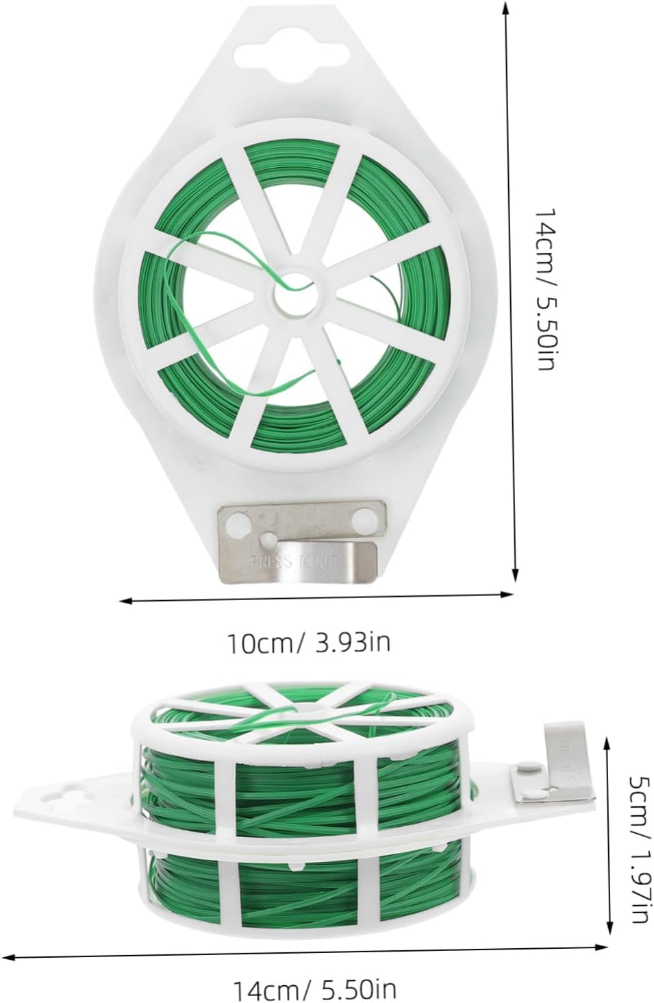 BEBEMOKO Garden Plant Ties of Reusable Twine Straps Cutting Tool Weatherproof Plant Fixing Cables for Gardening image number 4