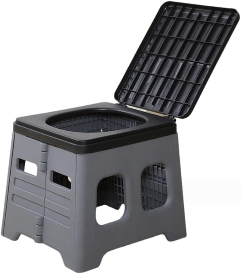 Portable Camping Toilet for Adults - Foldable Travel Potty with Sealing Lid, Supports up to 75Kg, Waterproof, Lightweight Design for Camping, Hiking, Boating, Car Trips and Emergency Use image number 6