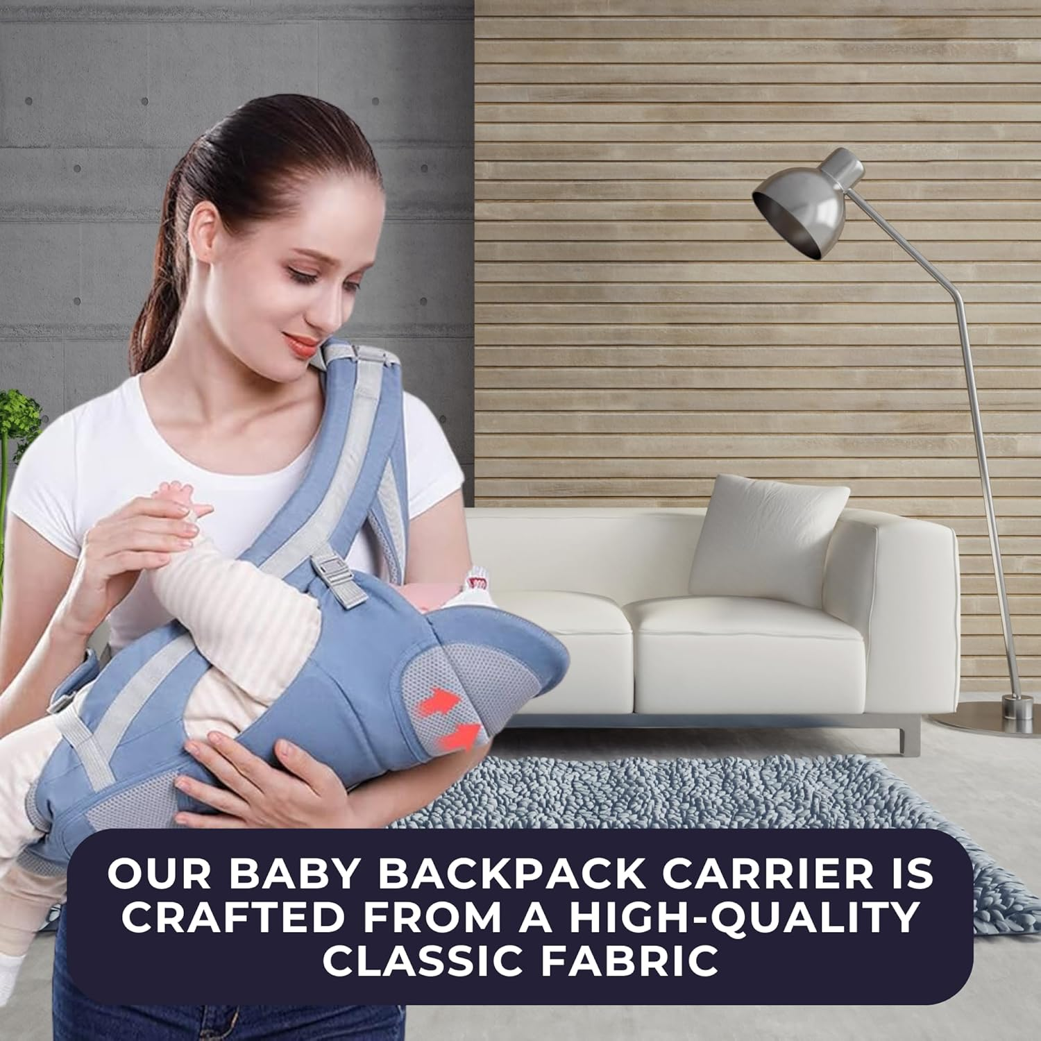 Baby Carrier -Make Every Outing with Your Baby Easy, Comfortable, and Safe with Our Premium Ergonomic Baby Carrier, Designed to Support Both You and Your Little One!
