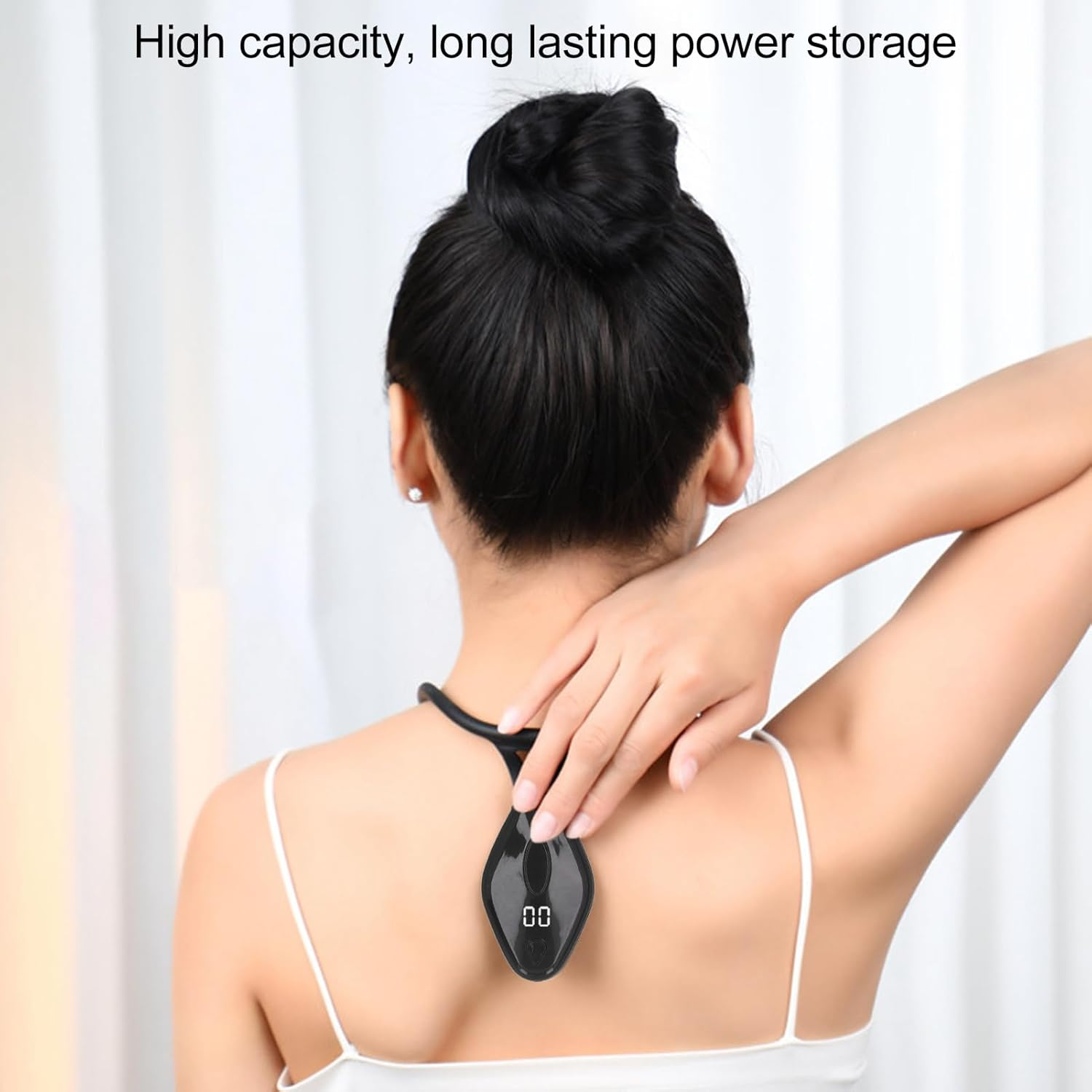 Neck Stretcher Posture Corrector - Auto Sensing Silicone Hunchback Neck Traction Device, Vibration Pose Reminder for Preventing Chronic Fatigue (Style 2) image number 2