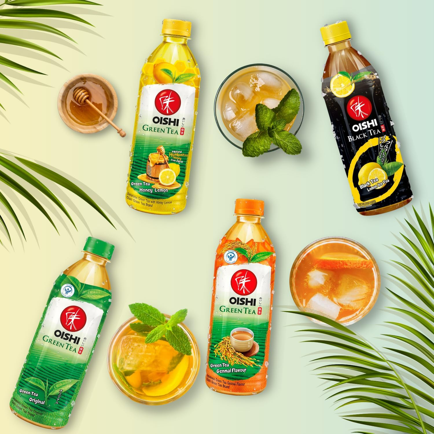 Oishi Green Tea W/Honey Lemon 500Ml image number 5