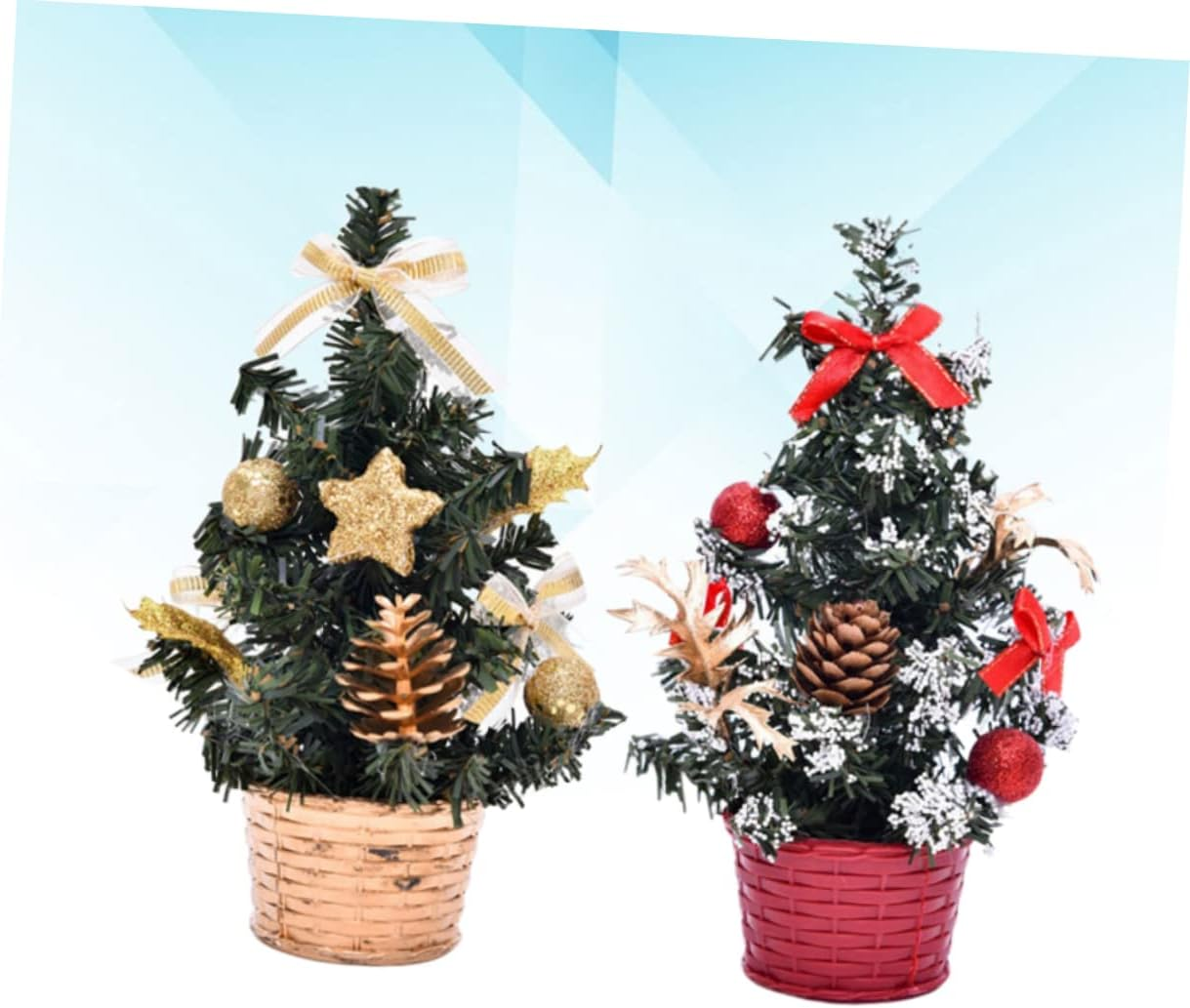 GARVALON Quality Material Christmas Tree Model Lifelike Xmas Tree Decor Perfect for Christmas Party Decorations image number 6