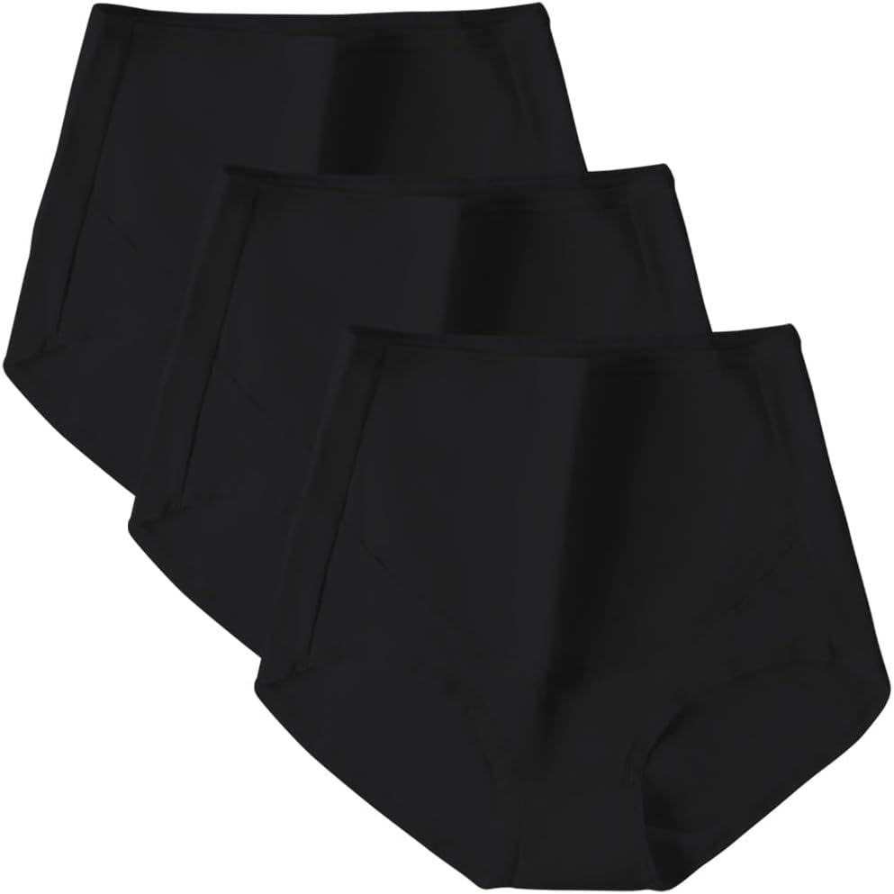 Dress Cici Maternity High Waist Briefs Pregnancy Underwear Cotton Lace Edge Stretch Belly Support, 3 Pack image number 1