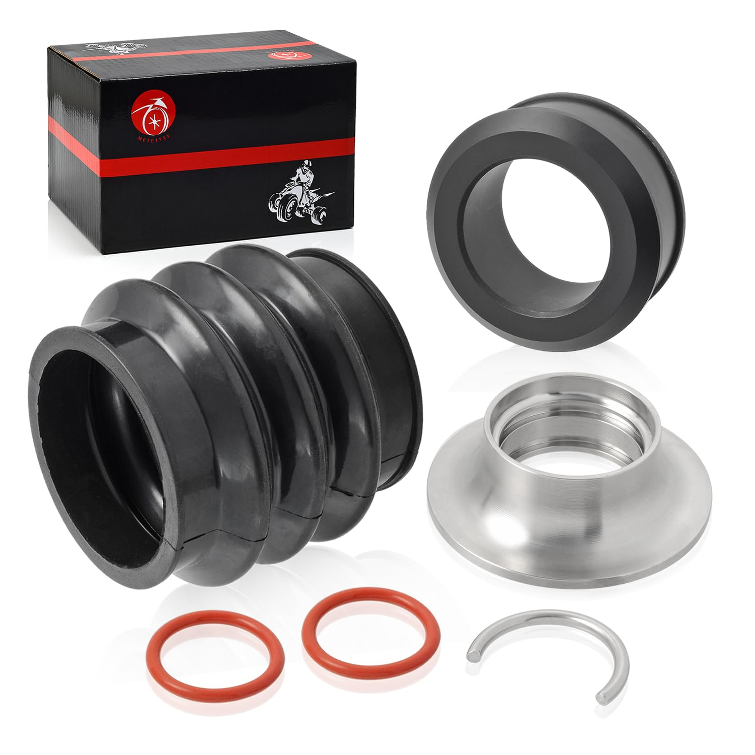 Carbon Ring Seal Drive Line Rebuild Kit & Boot for Sea-Doo RXP GTX RXT GTR GTI Wake RXPX RXTX 271001933 271000422 image number 2