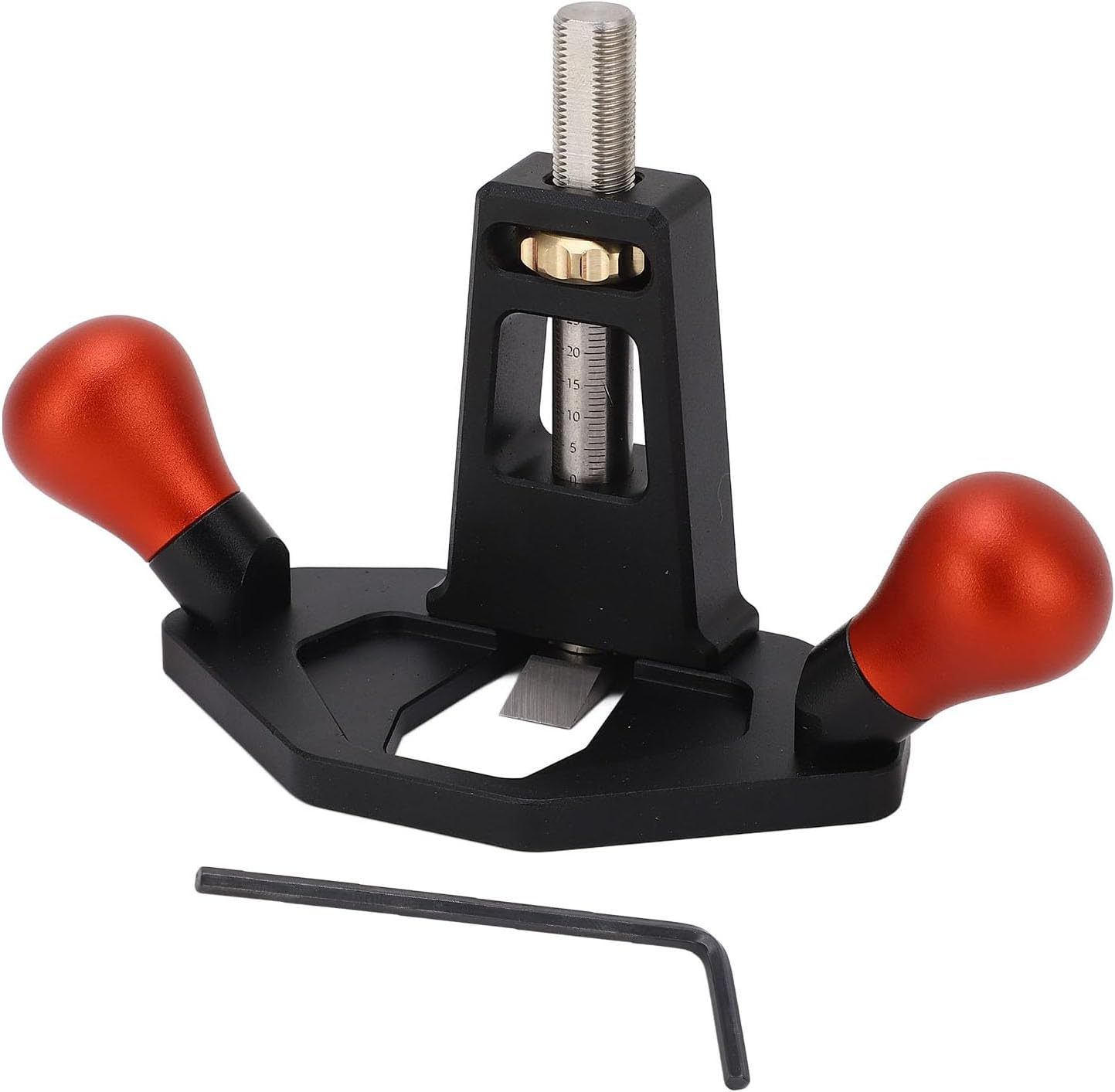 Woodworking Mastery with Router Plane Single Line Planer Crafted for Details Ebony Trimming Plane with Anodal Oxidation Blade for Smooth Finish Butcher Tool Anode