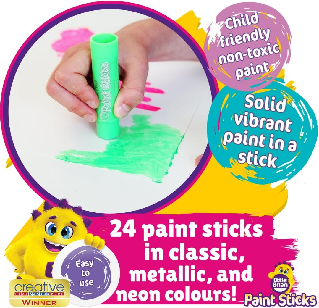 Little Brian Paint Sticks - Assorted 24 Pk image number 5