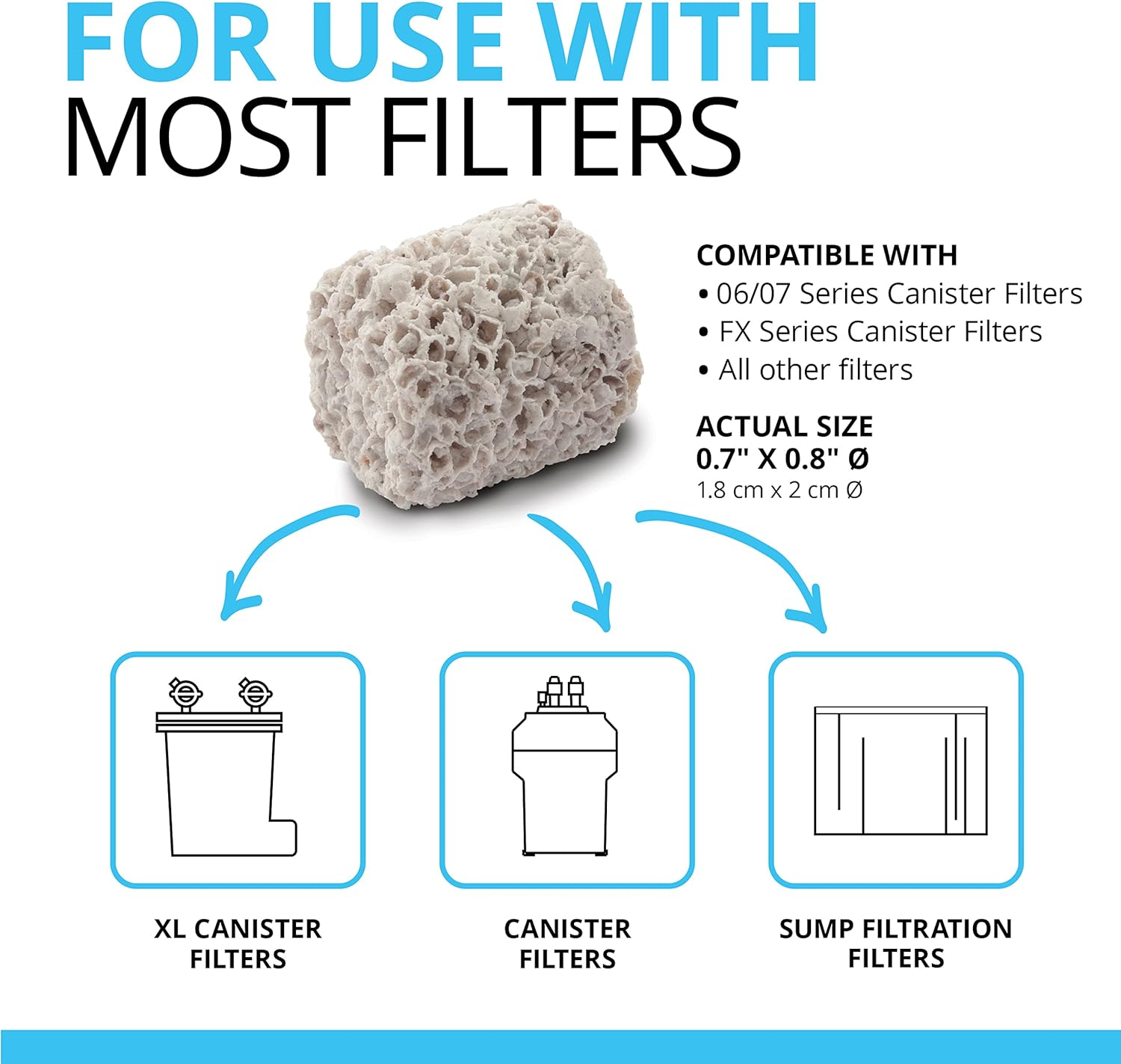 Fluval BIO-FX, Biological Aquarium Filter Media Suitable for Most Aquariums and Filters, 5 Liters image number 2