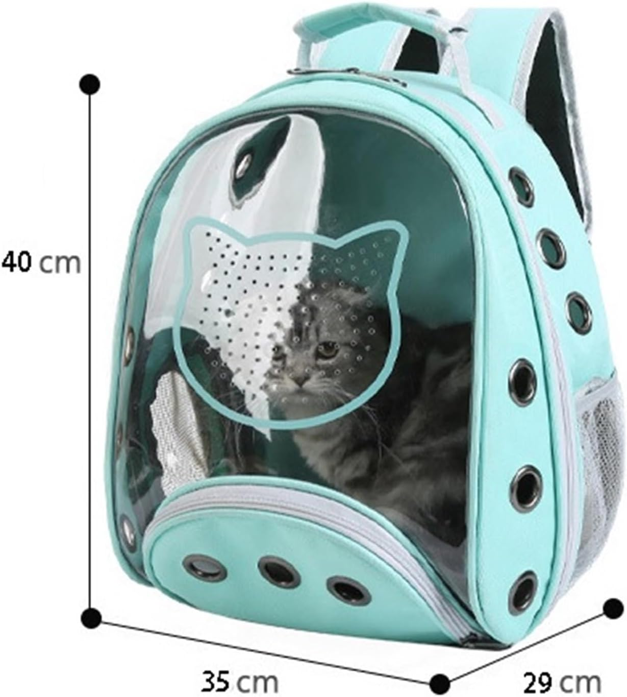Cat Bag Dog Carrier Pet Carrier Pet Backpack Pet Supplies Pet Carrier Cat Carrier Bag Transparent Backpack Dog Bag Cat Carrier Pet Bag Carrier(Color:Pink) - Pink image number 3