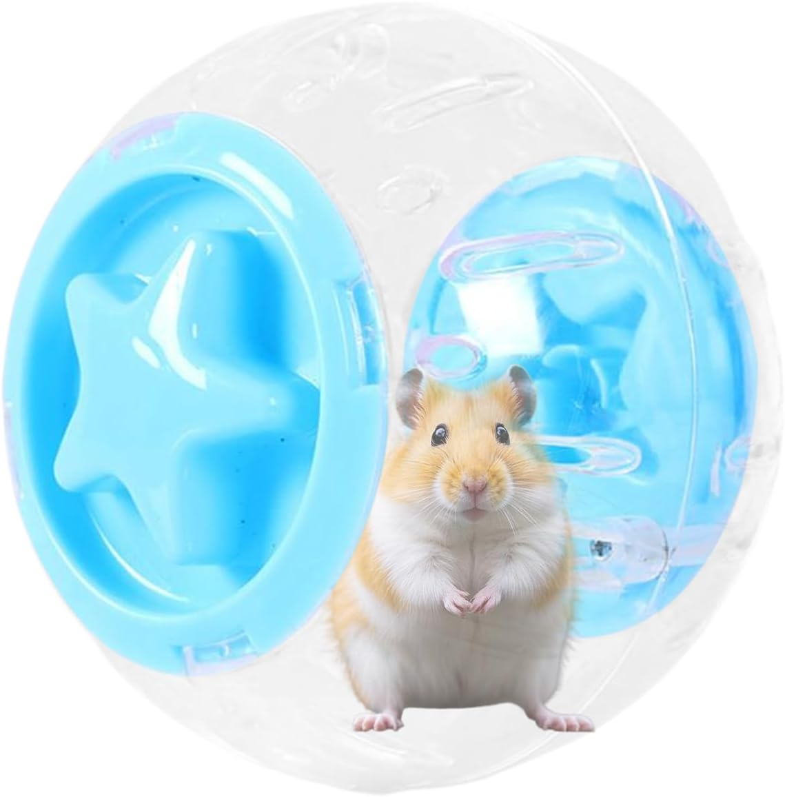 Clear Hamster Ball - Clear Hamster Running Ball Exercise Toy - Indoor Activity Small and Medium Pets Daily Fitness Entertainment for Animal Lovers