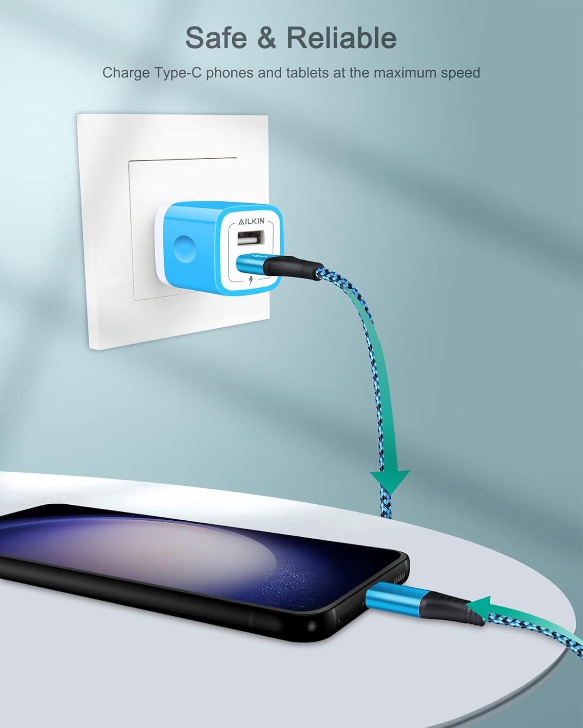 USB Type C Auto Cable for Car, 3Ft/2Pack USB a to USB C Fast Charger Cable for Iphone 17 Air 16E 16 15Pro Max, Android Phone C Charger Cord Fast Charging for Samsung S25 S24 Ultra S23 S22 A17 A16 5G image number 3