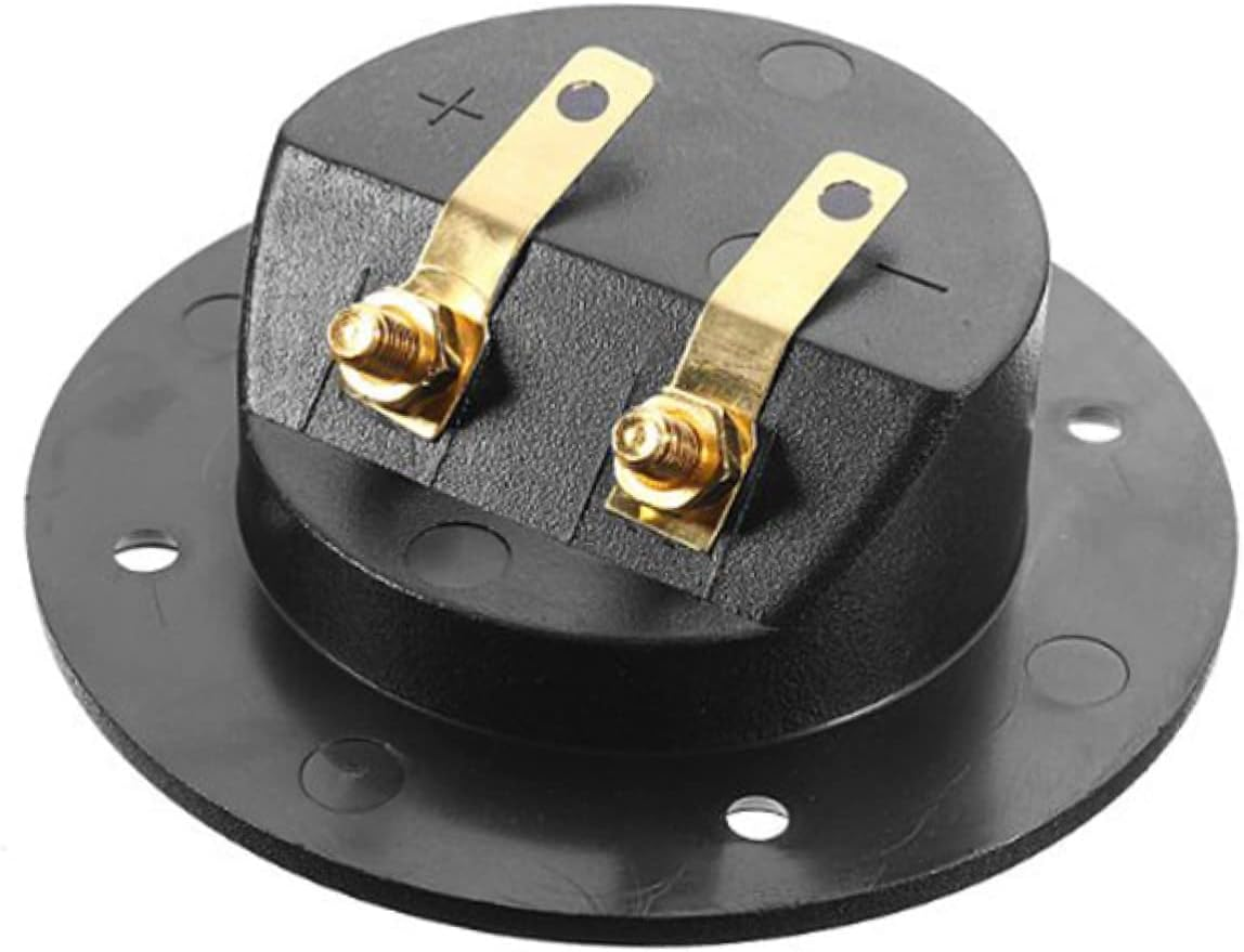 Homoyoyo 2-Way Speaker Terminal Binding Post Connector Set for Hifi Audio round Speaker Terminal Cup for DIY Home Car Stereo
