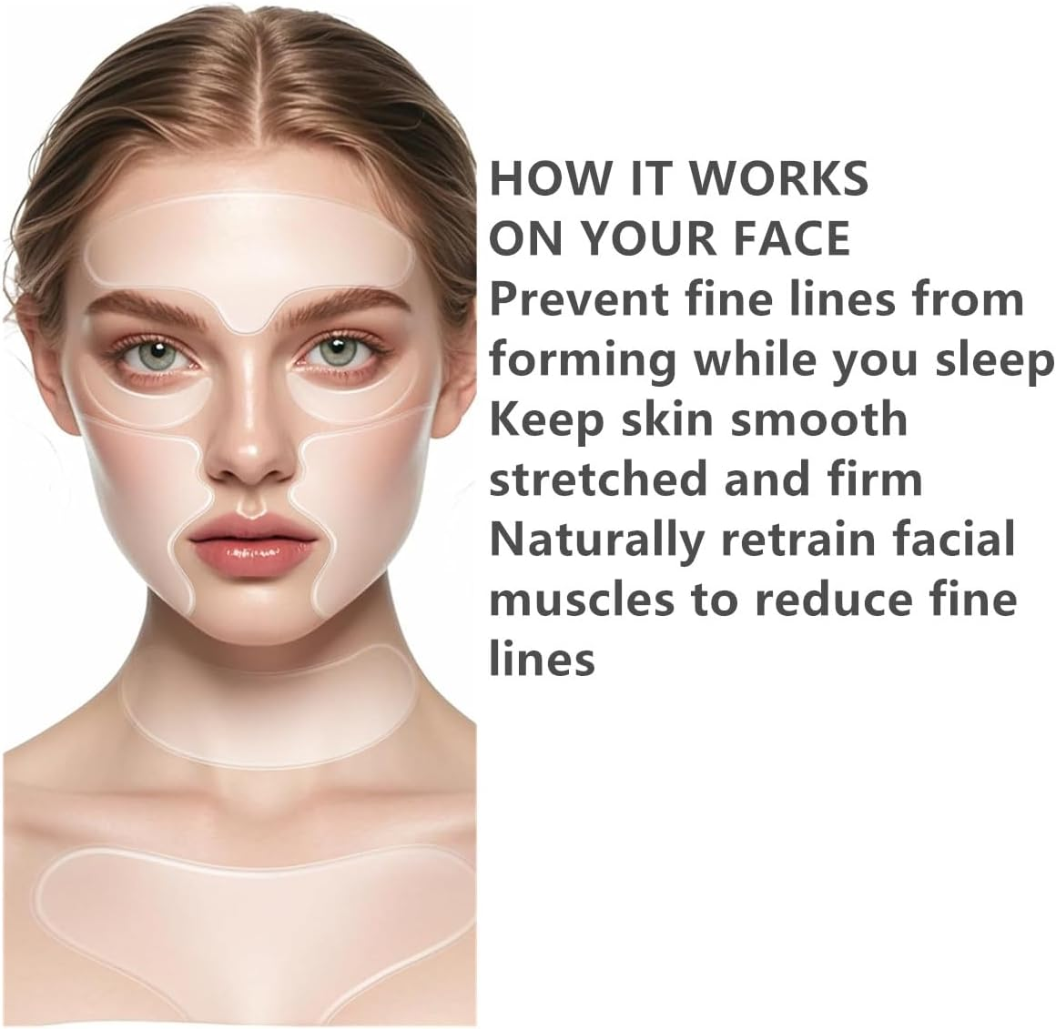 11 Pcs Wrinkle Patches Chest Wrinkles Pads, Reusable Reusable Silicone Patches for Face/Chest/Neck, anti Wrinkle Patches for Face Overnight Prevention,Patches to Reduce Fine Wrinkles image number 1