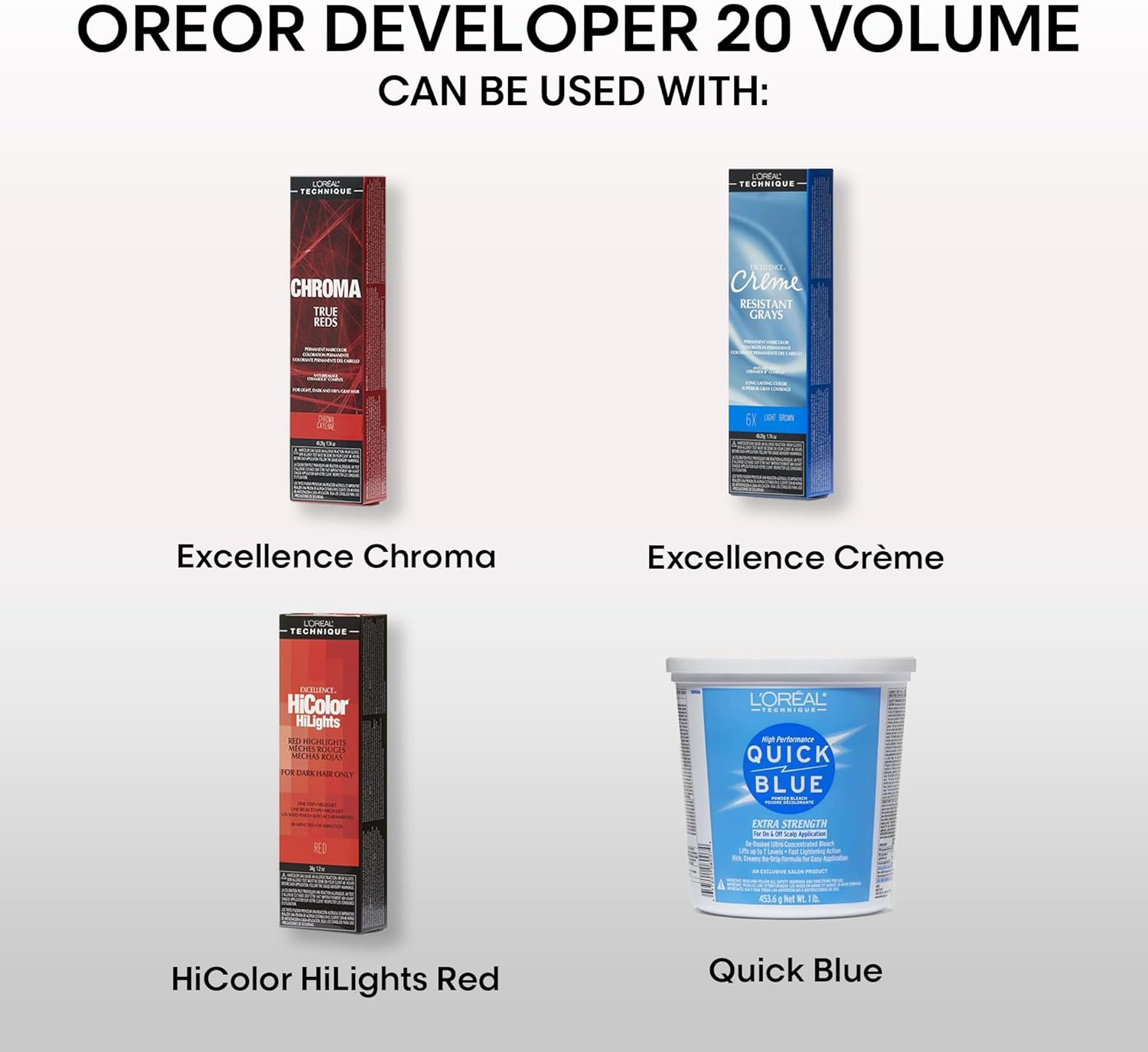 L'Oreal Oreor 20-Volume Creme Developer, 16 Ounce