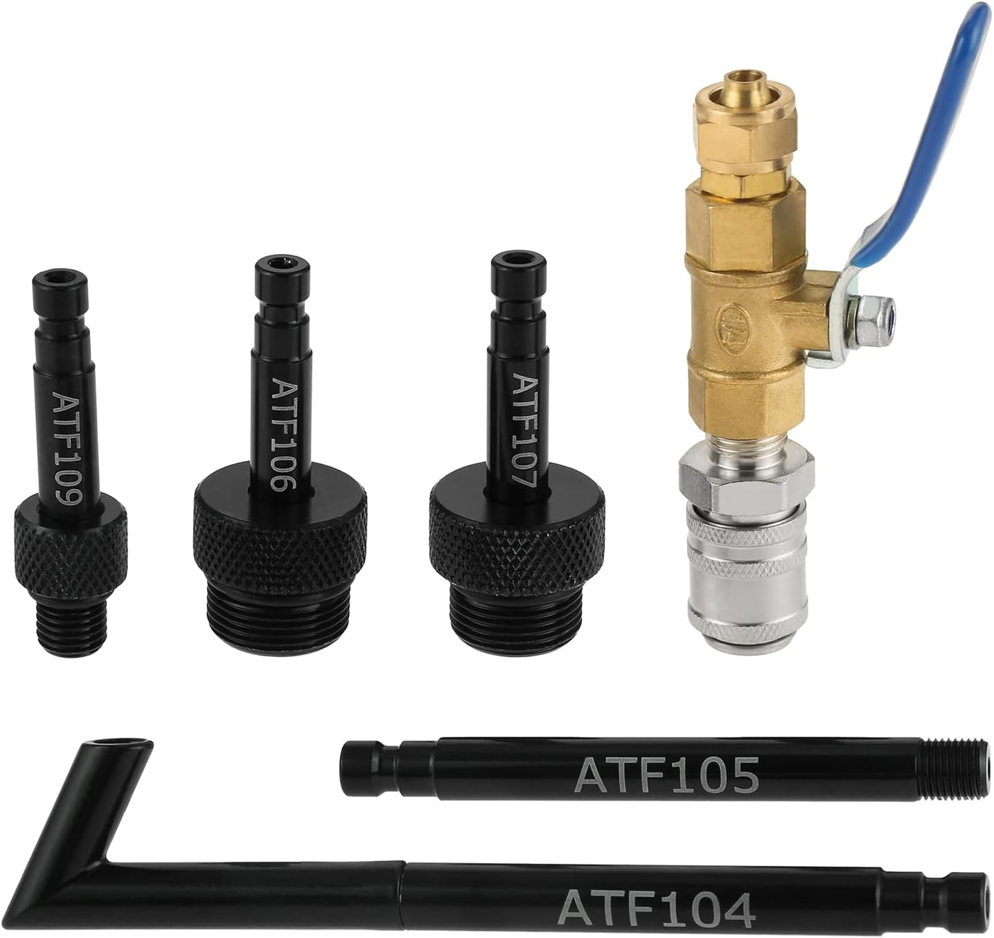 Automatic Transmission Fluid Oil Filling Filler Adapter Manual Filler Kit Include Metal Dispenser with Shut off Valve, Replacement for Audi 09G 01J 722.9 CVT DSG ATF Benz 722.9 image number 4