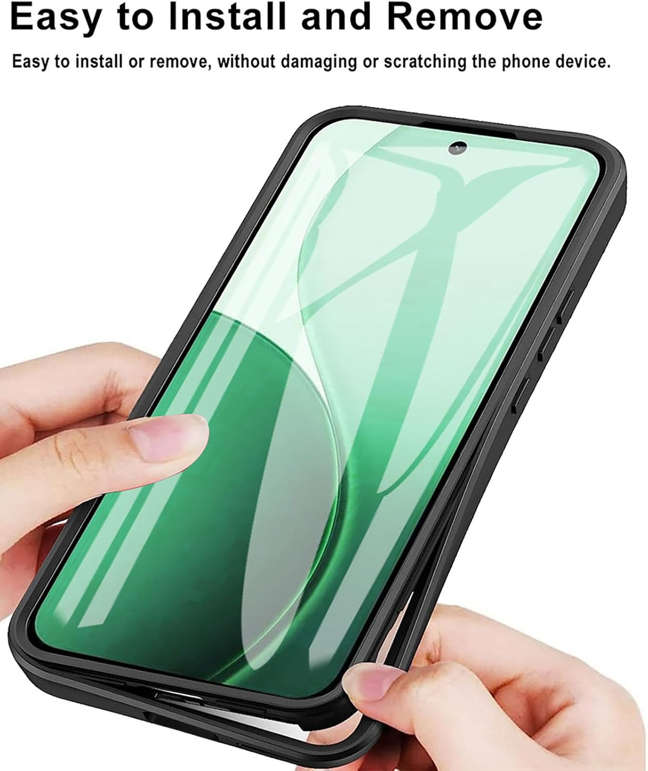 ILING Trasparente Case for OPPO Reno 14 Pro 5G (Reno14 Pro 5G), 360&deg; Full Body Protection Shockproof Cover with Built-In Screen Protector, Ultra Thin Hard PC Silicone TPU Bumper Case (Pink) - Blue image number 2