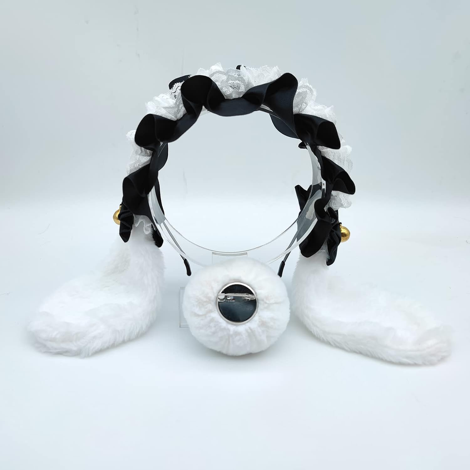 Faylay Cosplay Girl Plush Furry Bunny Ears Headwear Accessory Rabbit Headband - 1-Bjh image number 3