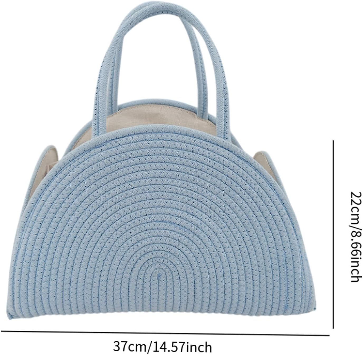 TWTCZOZ Diaper Storage Bag for Toys and Changing Supplies, Blue - Blue image number 3