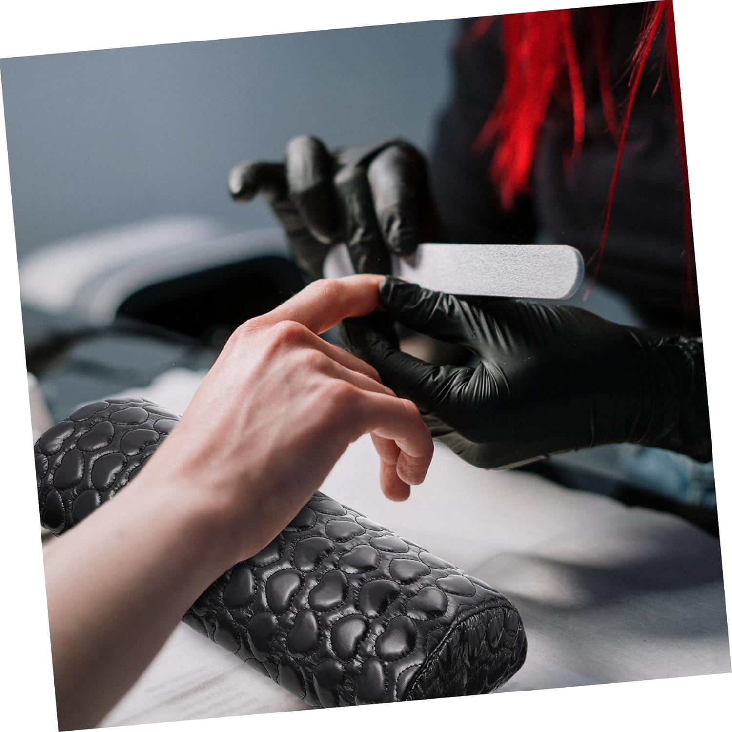 HONITANO 2Pcs Love-Heart Nail Art Hand Pillows Cushion Pad for Manicure Hand Support Pad in Salon image number 6