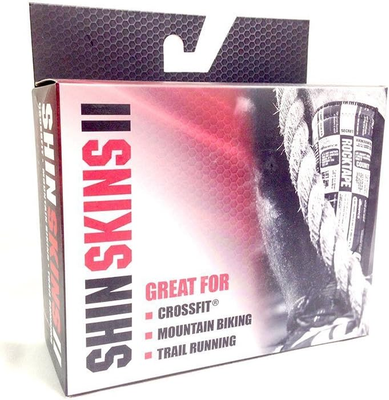 Rocktape Rockguard Shin Protection for Crosstraining and Obstacle Course Racing - Durable 5Mm Neoprene with Zipper Entry and Foot Strap for Secure Fit, Black, Medium