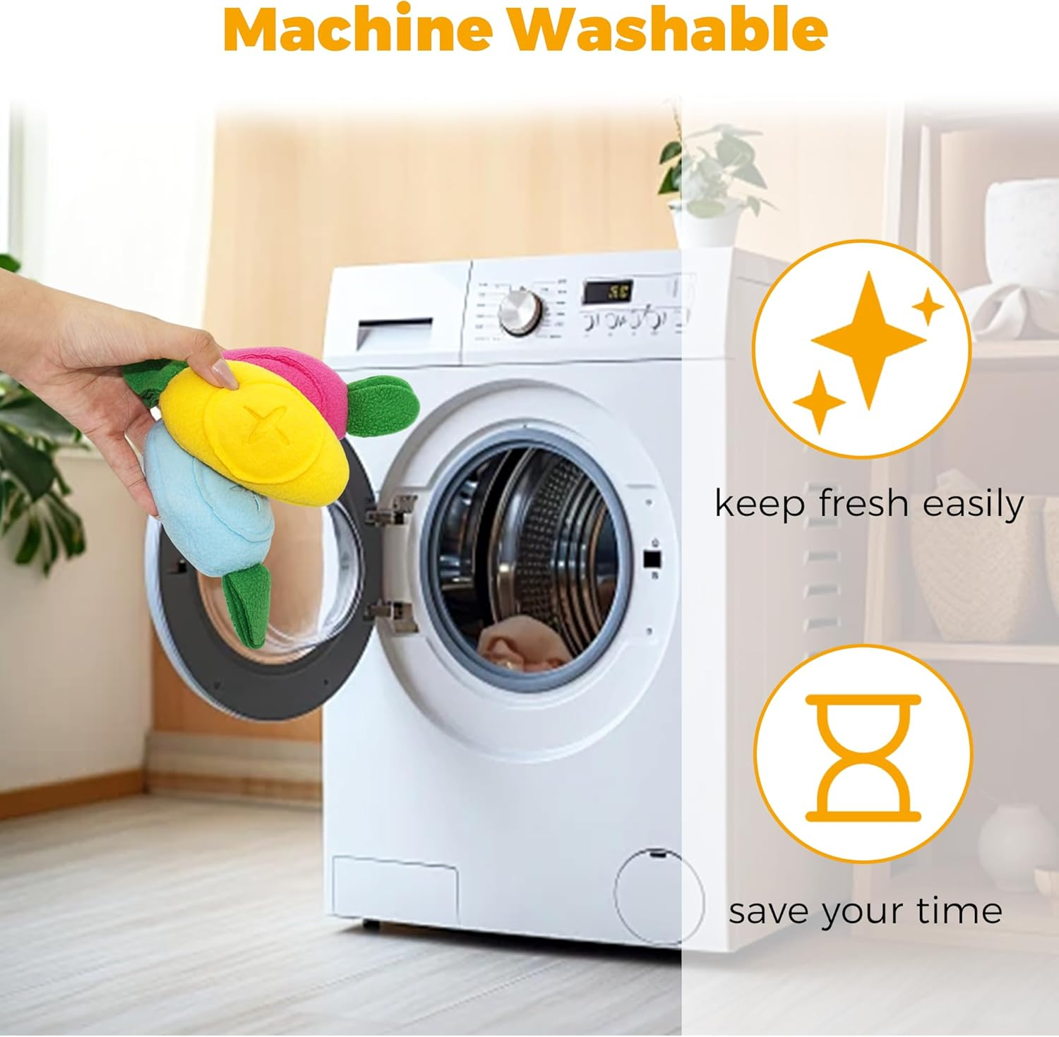 3Pcs Guinea Pig Forage Toys, Guinea Pig Toys Enrichment for Boredom, Washable Puzzle Feed Game Slow Feeder, Snuffle Ball Treat Dispenser Feeding Toy, Exercise Acitivity Foraging Toy (Random Color) image number 2